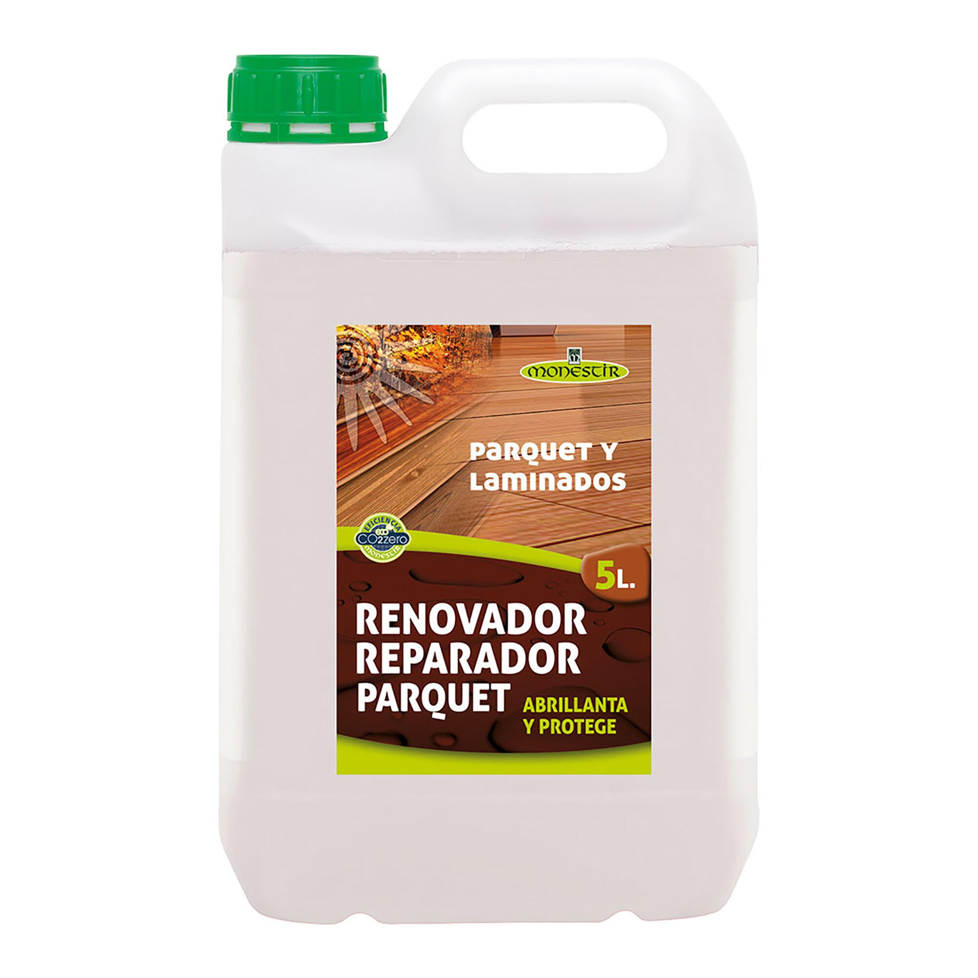 Renovador de parquet, tarima, láminados monestir 5l marrón