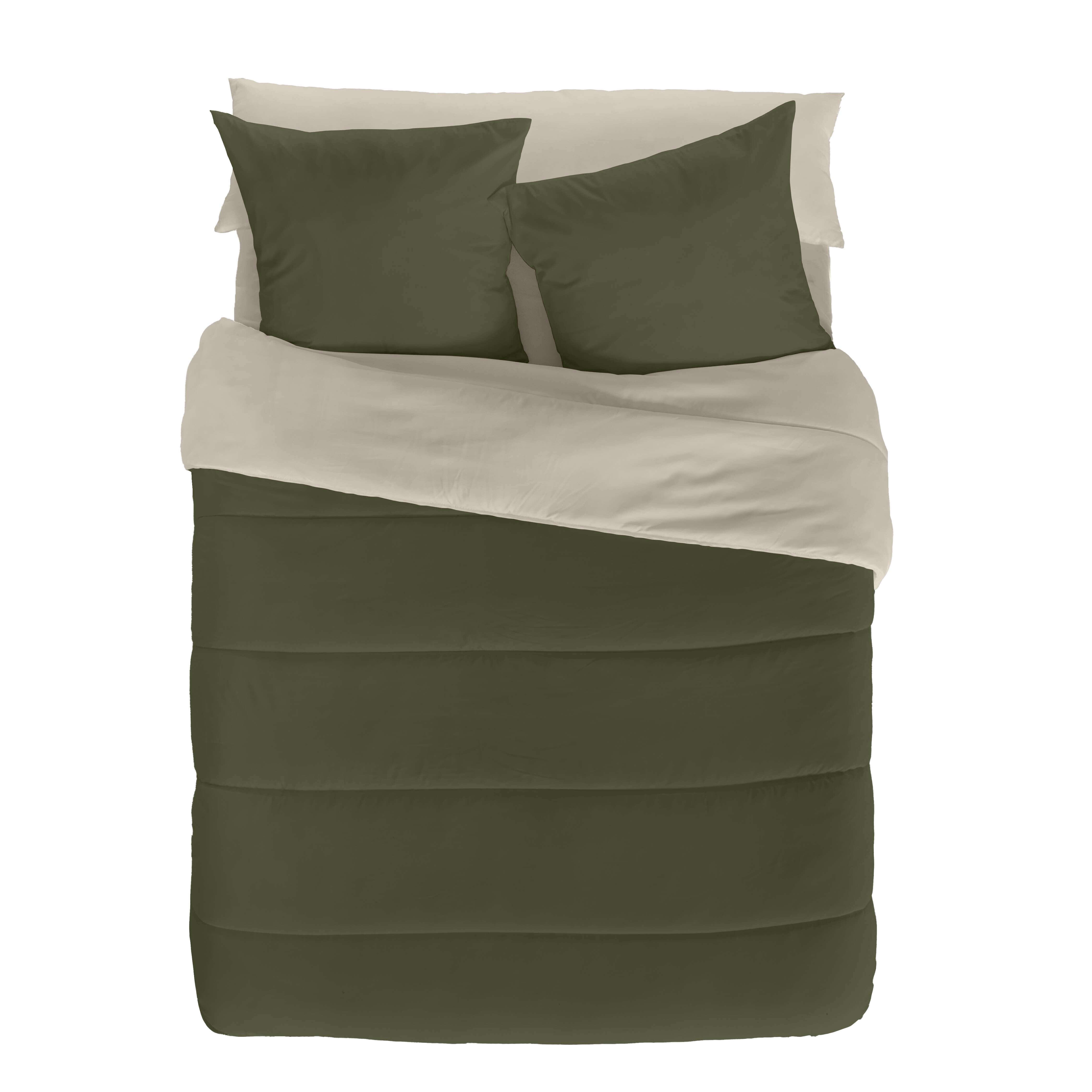 Edredón de cama Verde 42 250x260 cm verde/vainilla para cama de 150 cm - 3