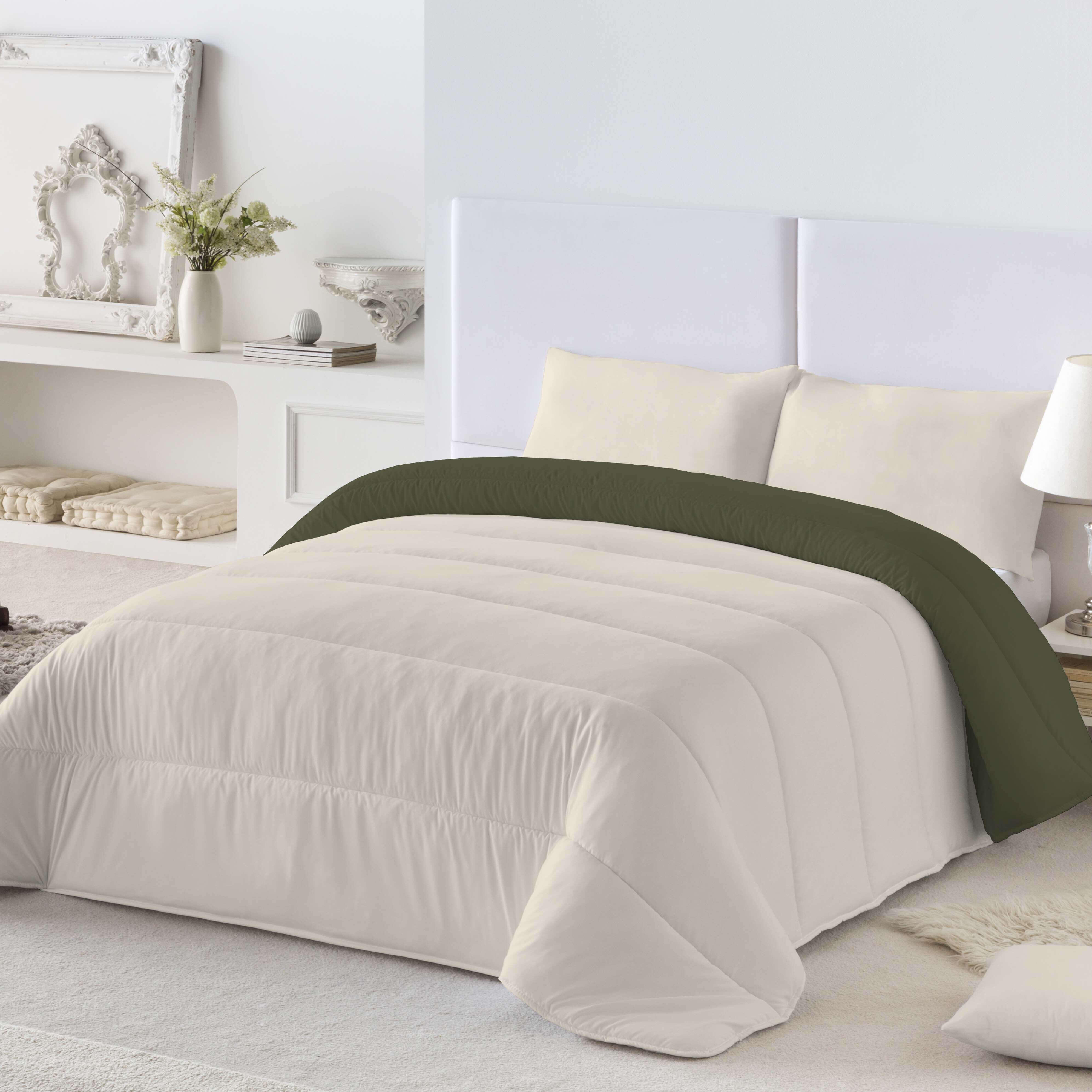 Edredón de cama Verde 42 250x260 cm verde/vainilla para cama de 150 cm - 2