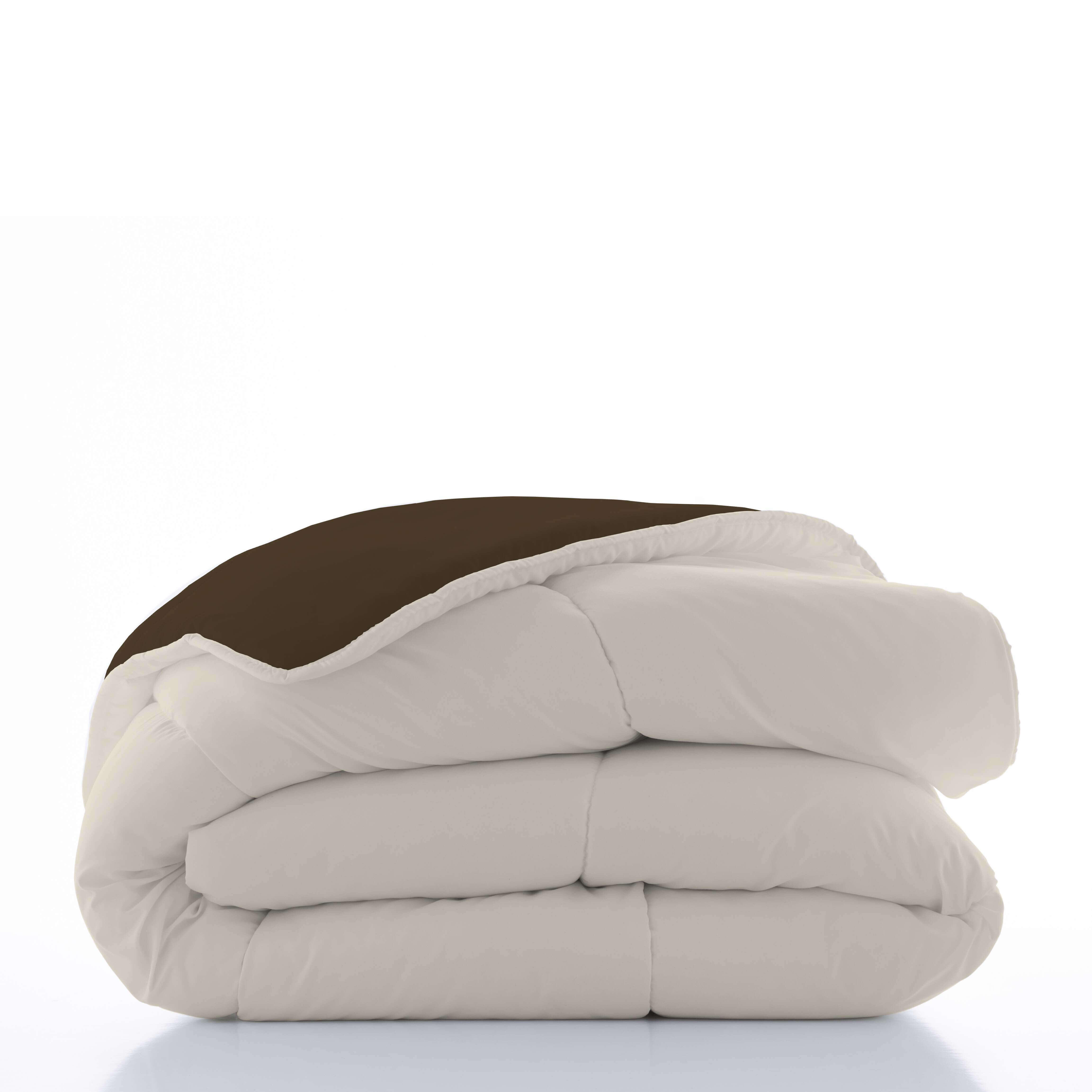 Edredón de cama Marrón 42 250x260 cm marrón/vainilla para cama de 150 cm - 5