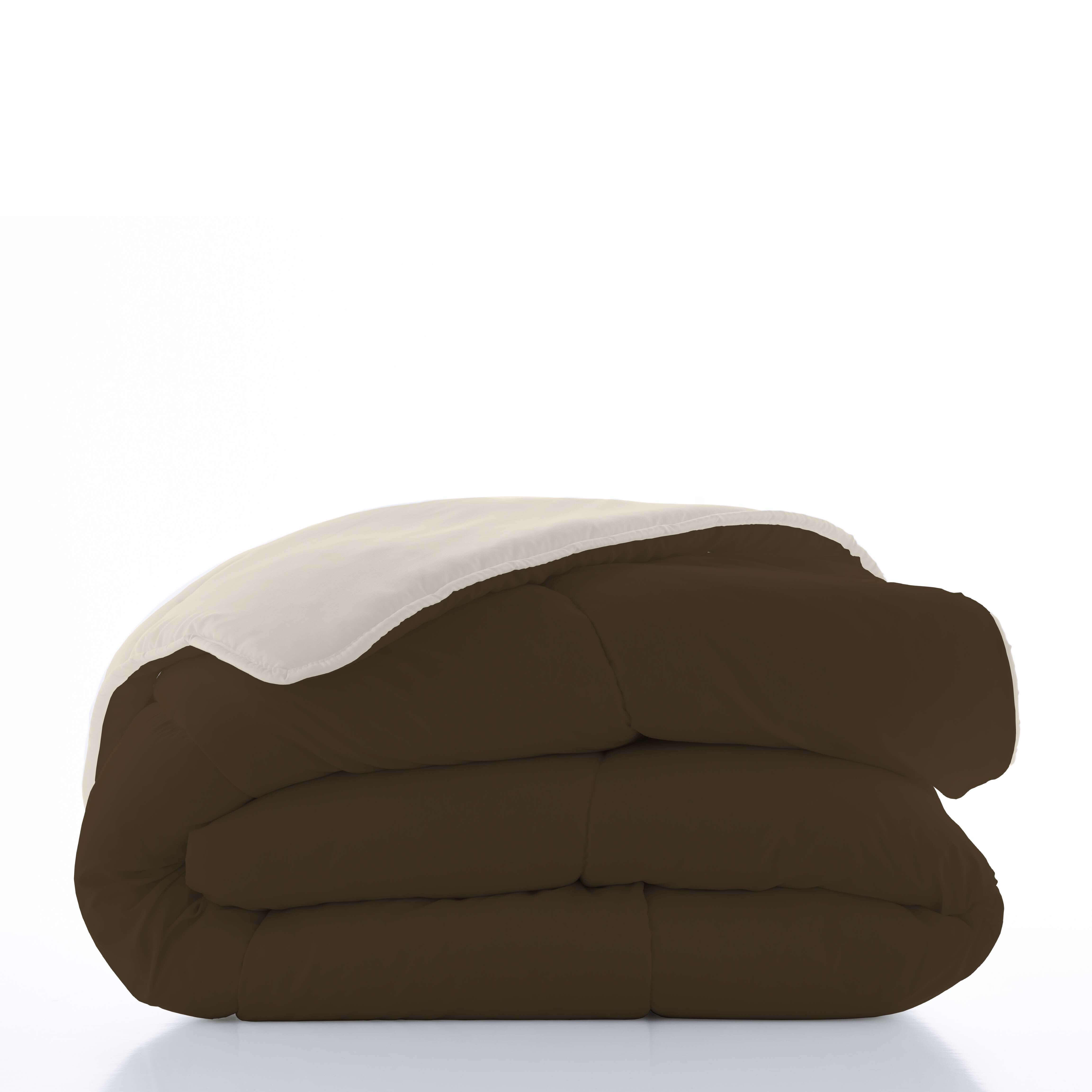 Edredón de cama Marrón 42 250x260 cm marrón/vainilla para cama de 150 cm - 4