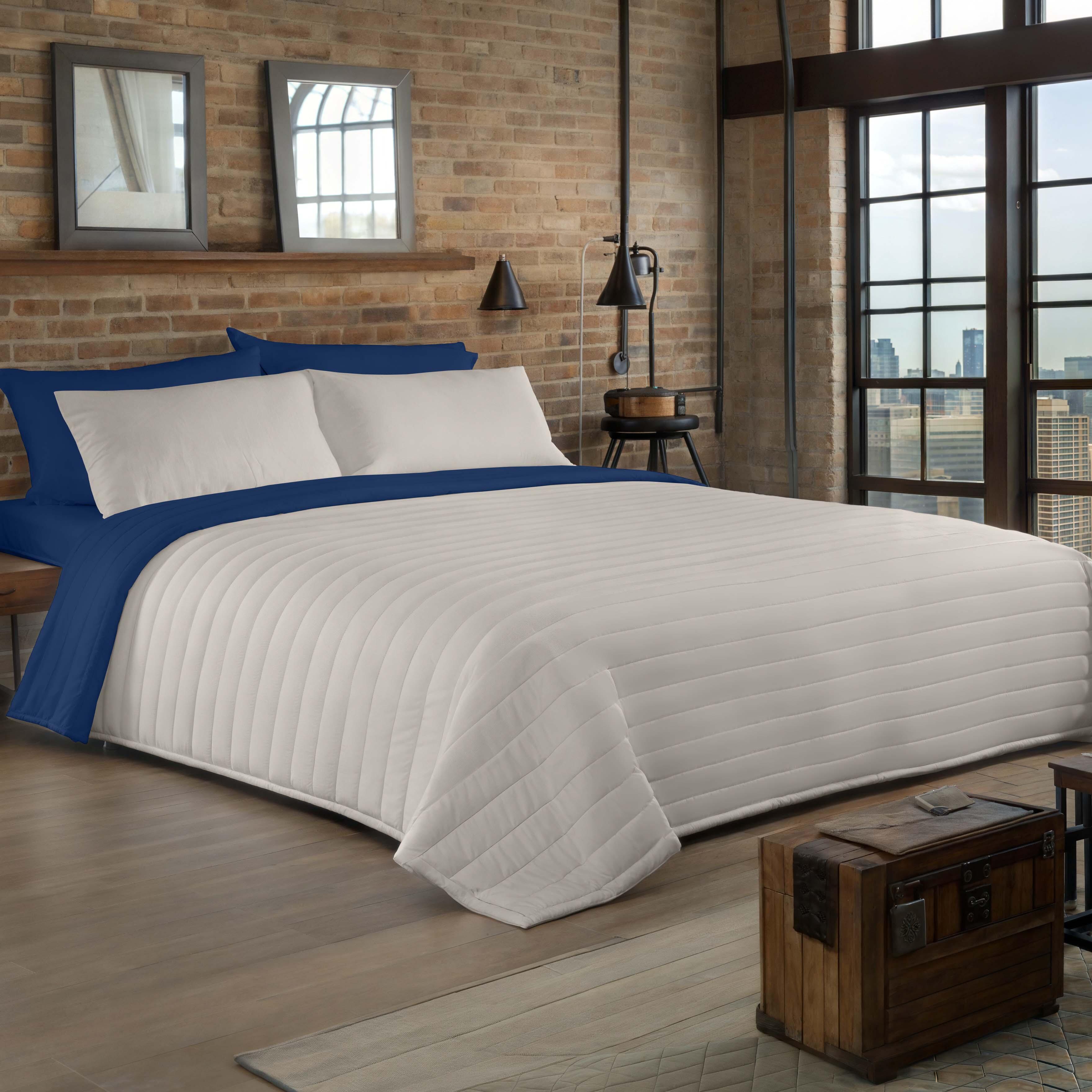 Colcha de cama Bouti 180x270 cm azul para camas de 90 cm - 6