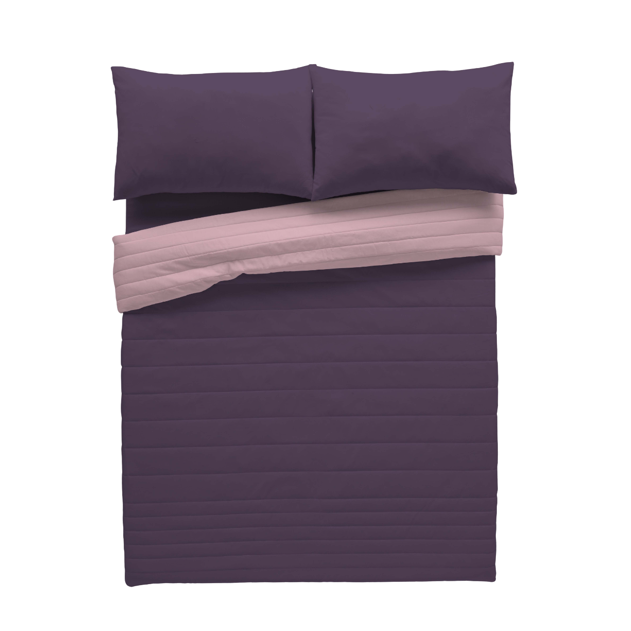 Colcha de cama Bouti 180x270 cm berenjena/rosa para camas de 90 cm - 3