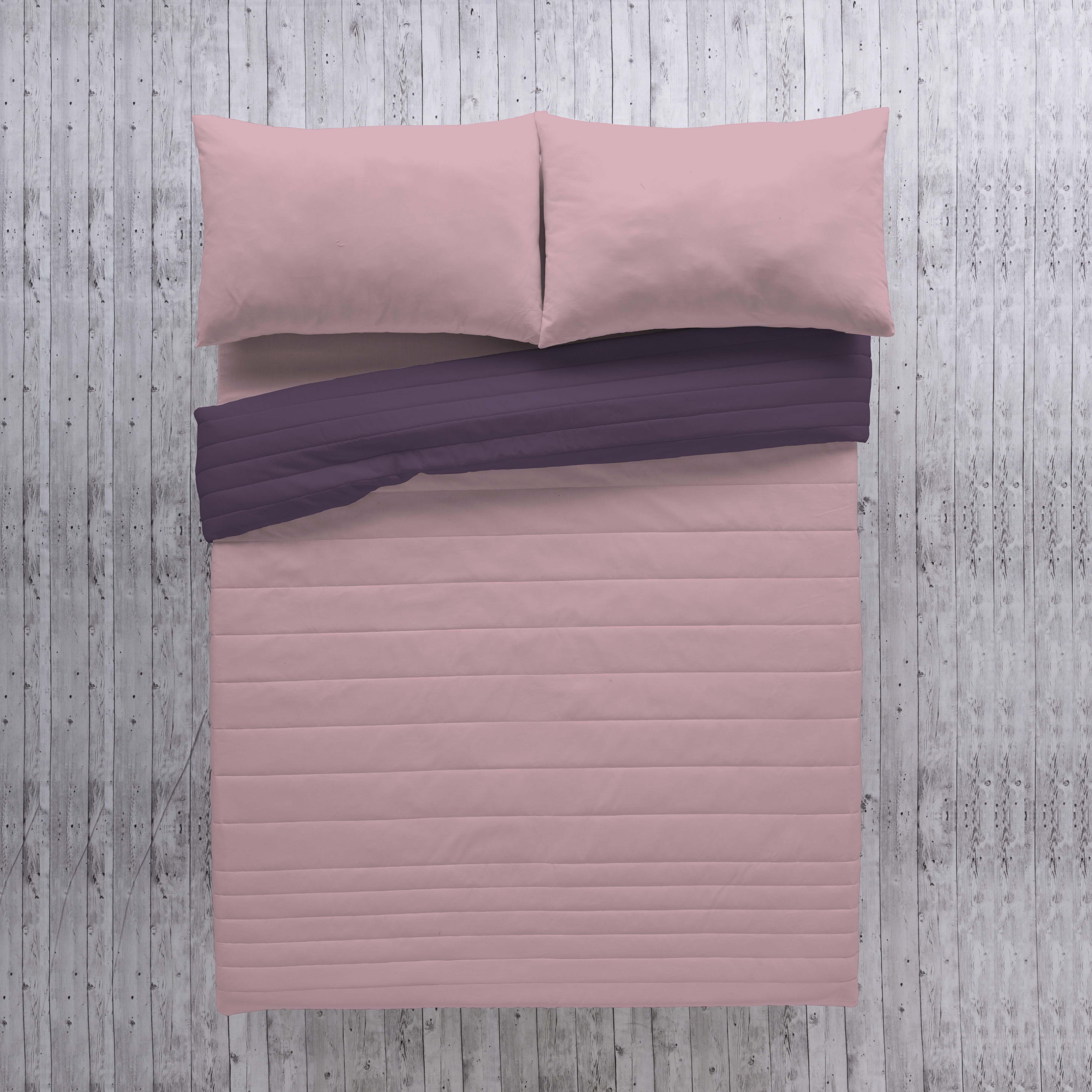 Colcha de cama Bouti 180x270 cm berenjena/rosa para camas de 90 cm - 8