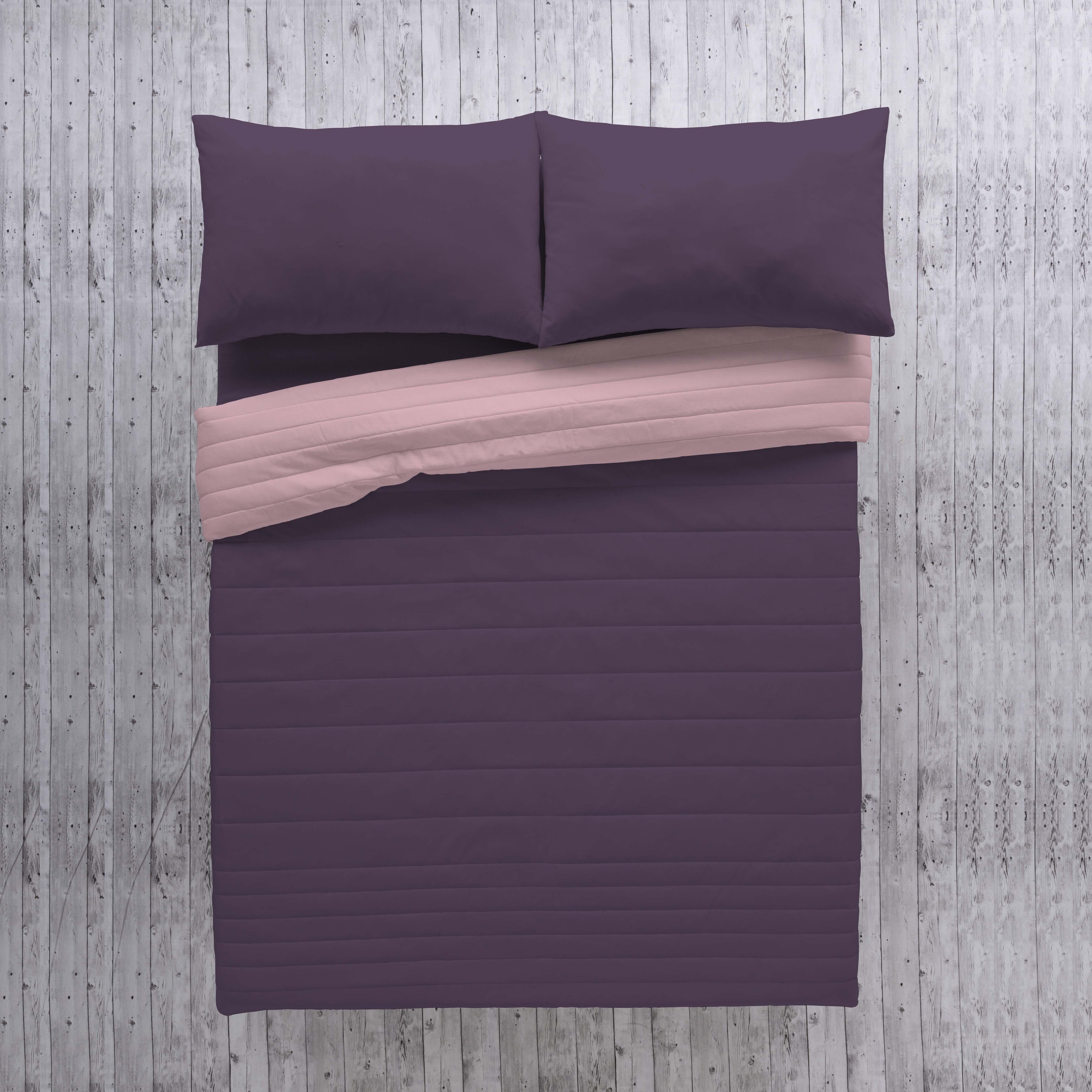 Colcha de cama Bouti 180x270 cm berenjena/rosa para camas de 90 cm - 7
