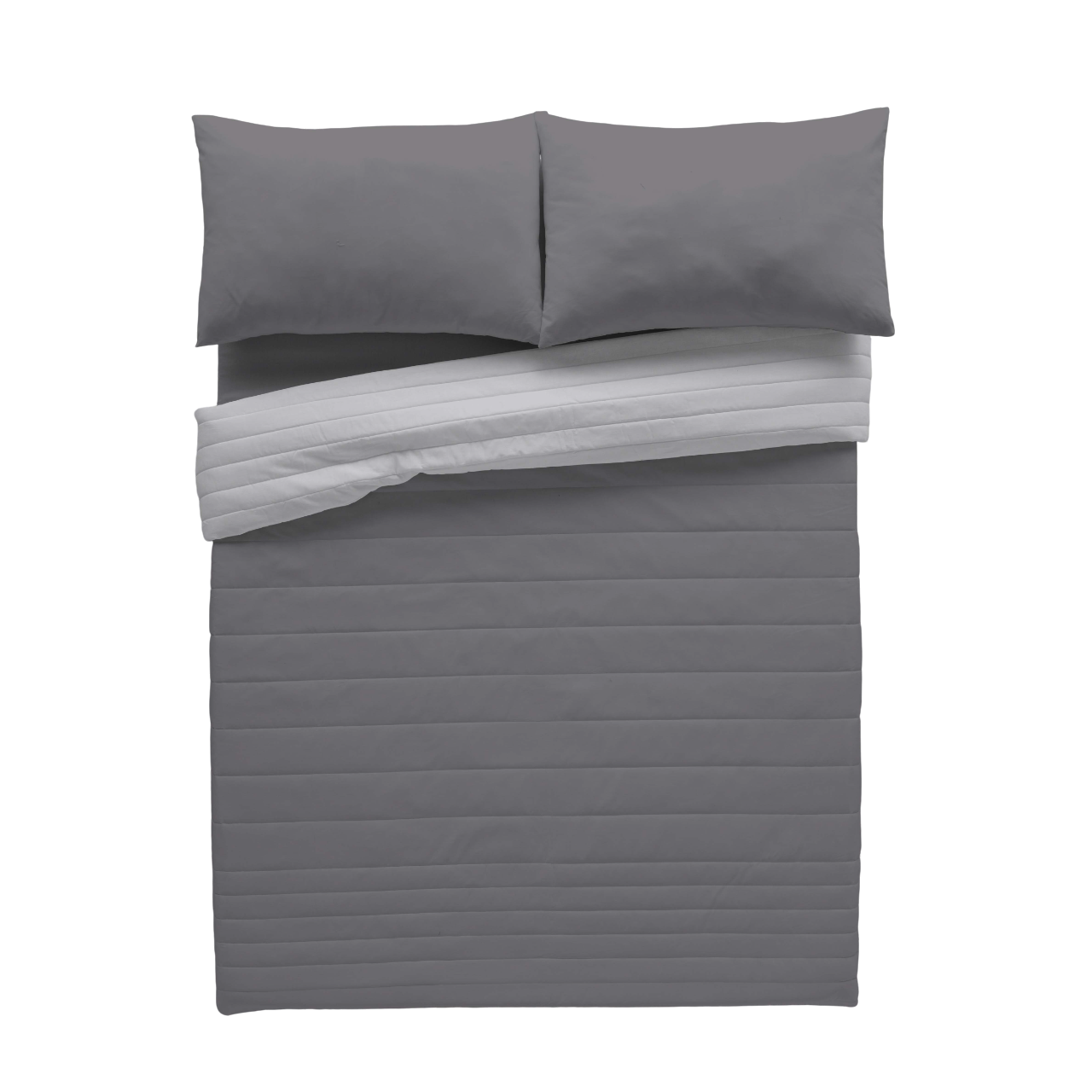 Colcha de cama Bouti 250x270 cm gris para camas de 150 cm - 3