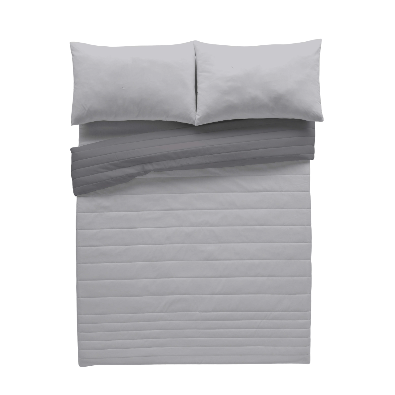 Colcha de cama Bouti 250x270 cm gris para camas de 150 cm - 2