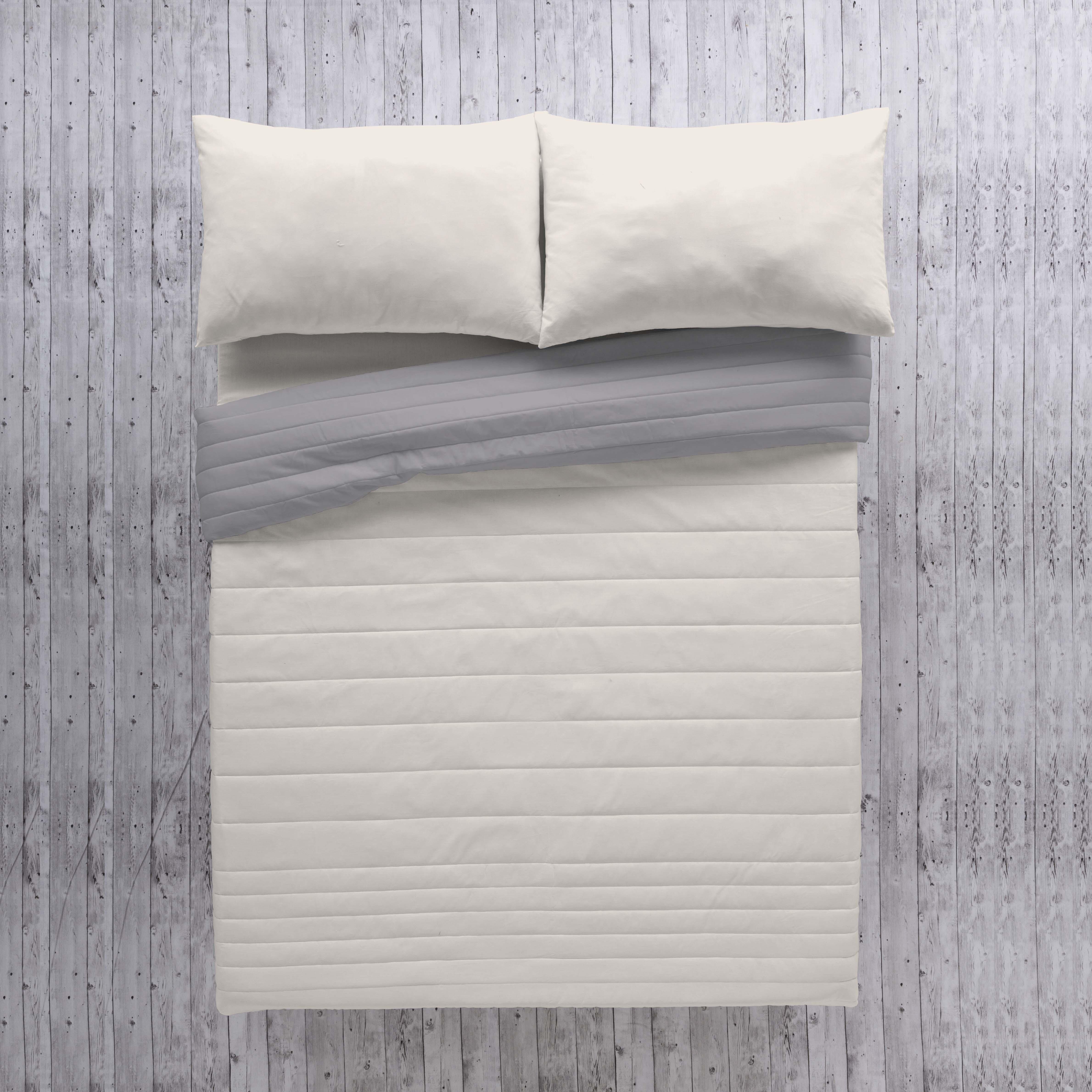 Colcha de cama Bouti 180x270 cm gris/piedra para camas de 90 cm - 3