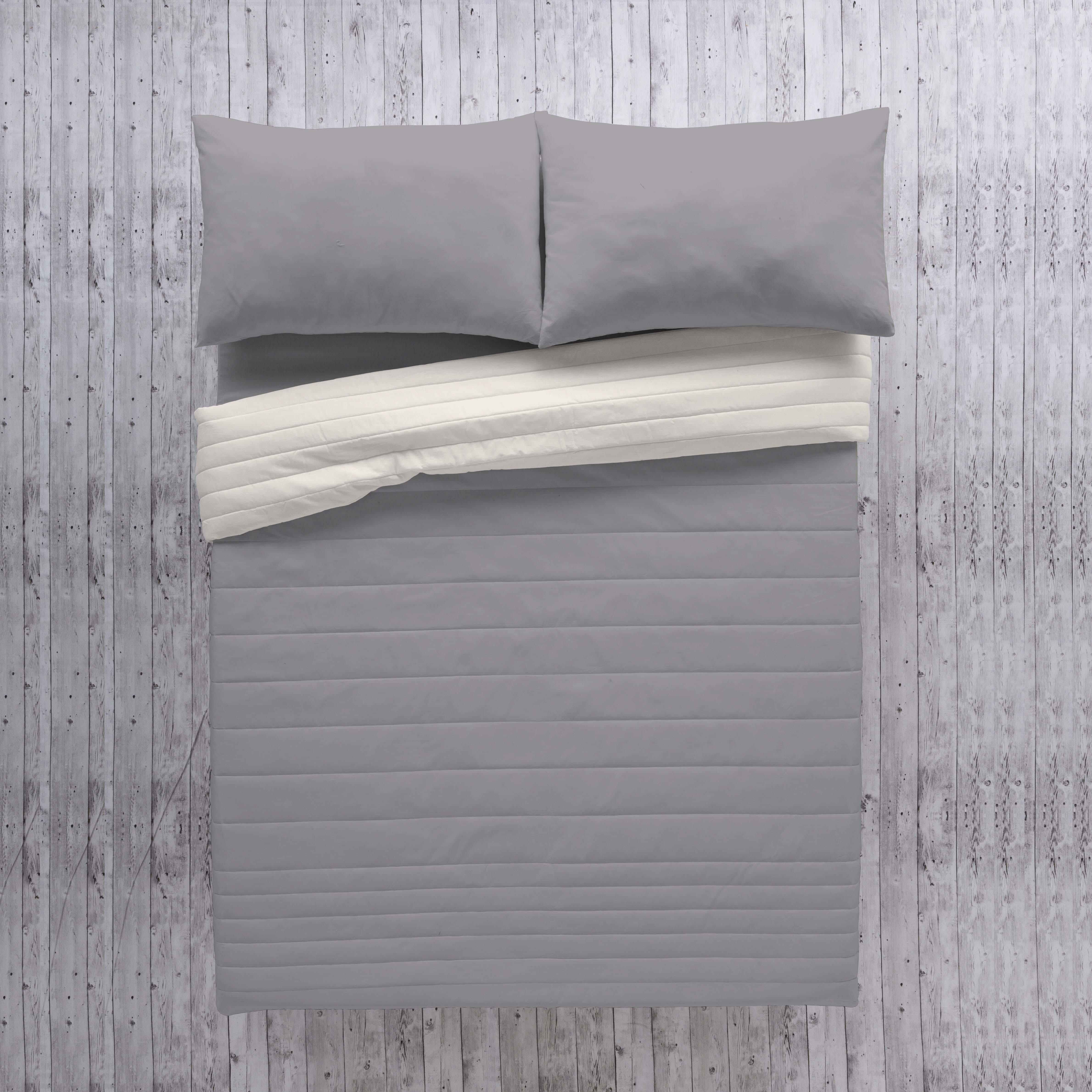 Colcha de cama Bouti 180x270 cm gris/piedra para camas de 90 cm - 2