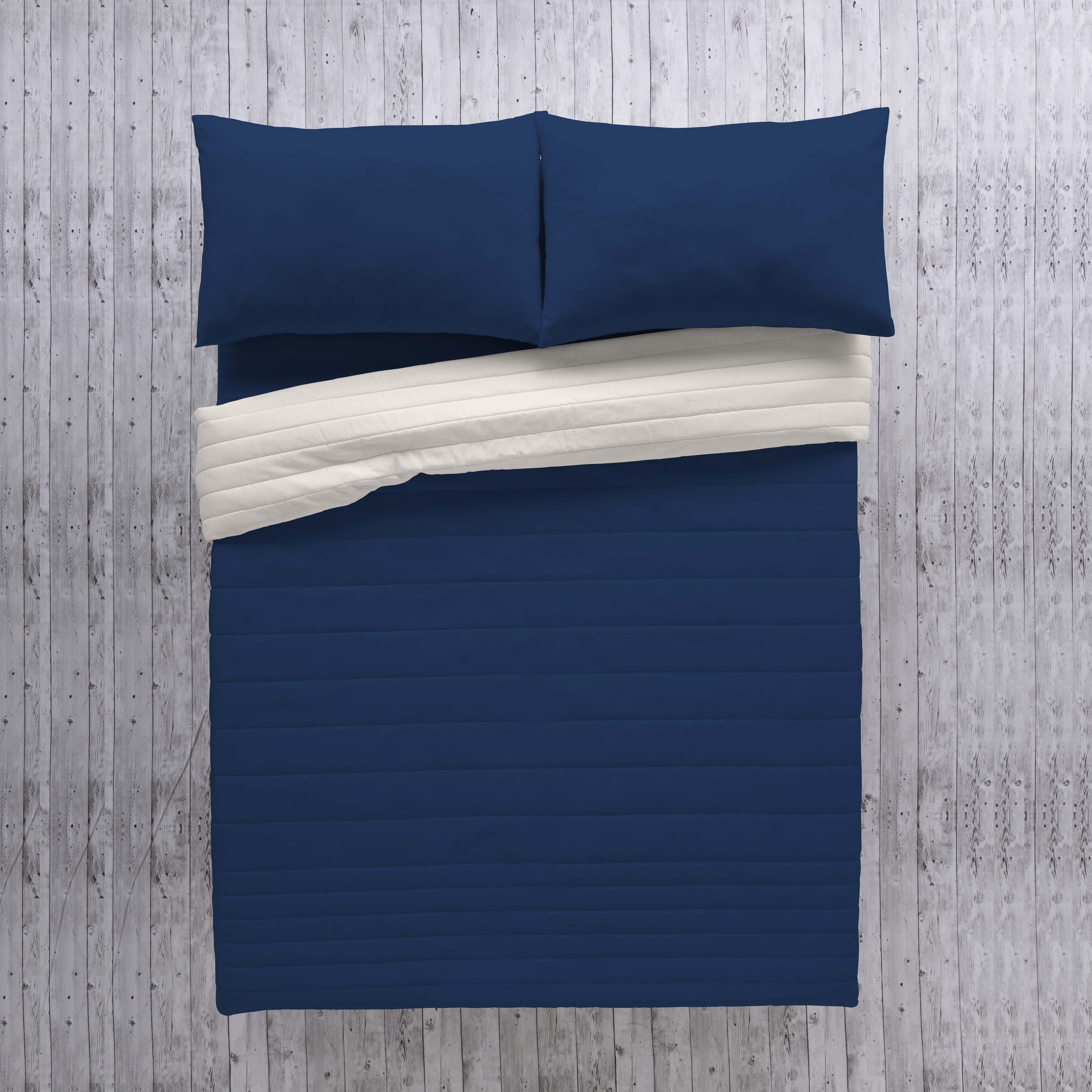 Colcha de cama Bouti 180x270 cm azul para camas de 90 cm - 2