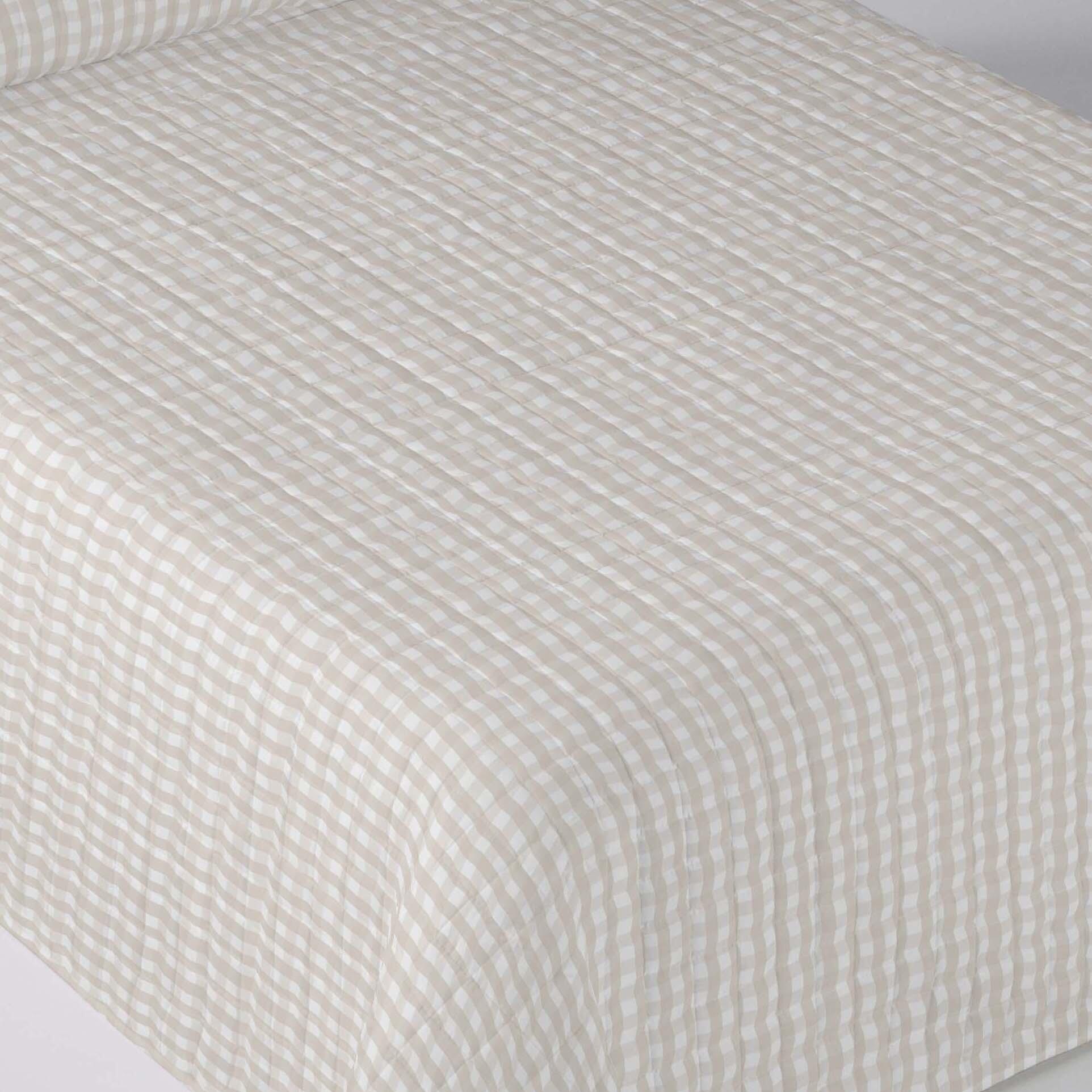 Colcha de verano Oxford 250x270 cm beige para camas de 150 cm - 7