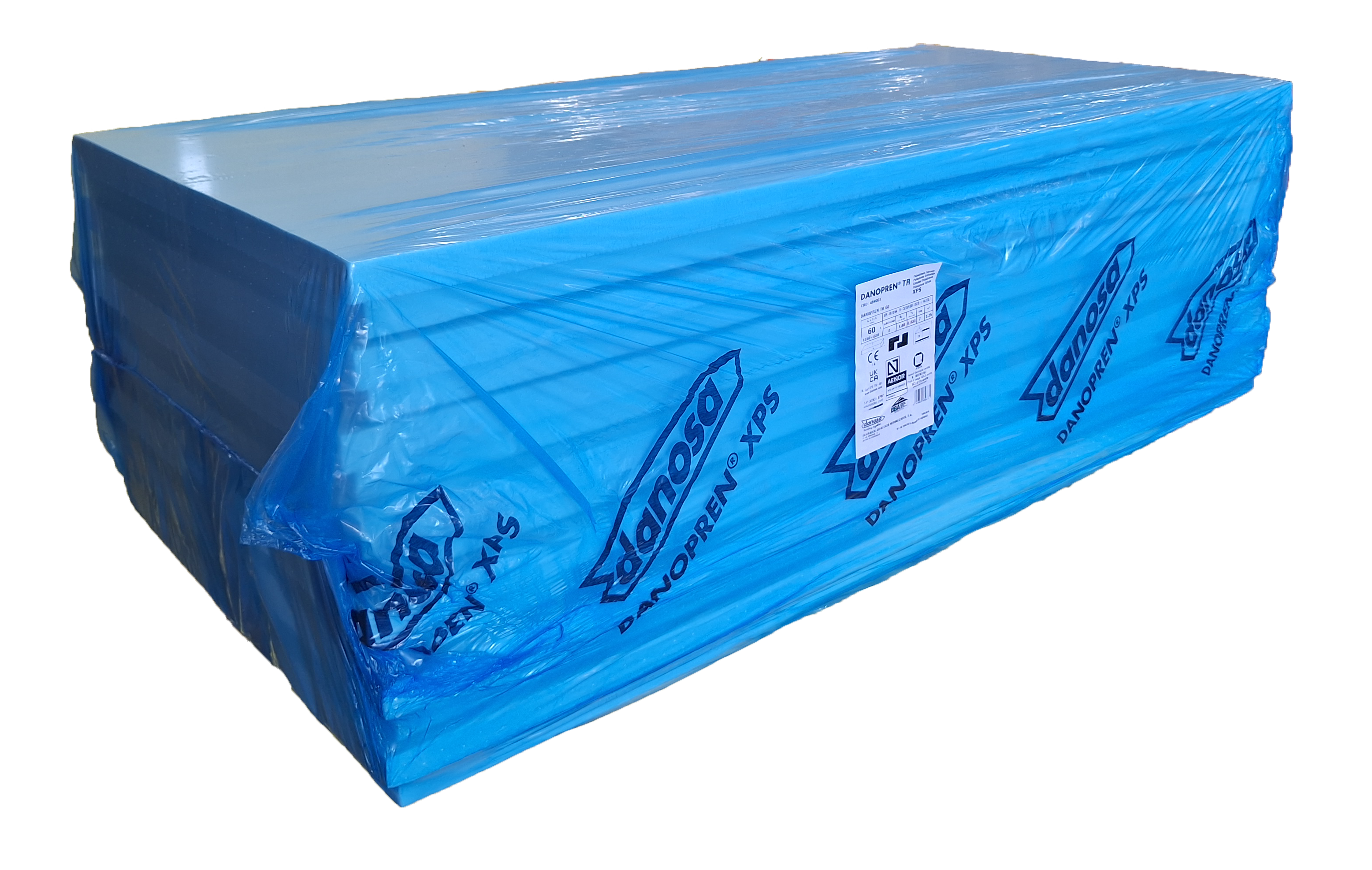1 ud de panel Poliestireno extruido (XPS) DANOSA DANOPREN XPS MEDIA MADERA Espesor 40mm 1.25x0.6m R=1.14 - 8