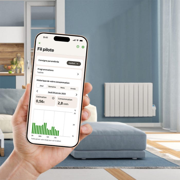 Radiateur électrique à inertie sèche 1000 W NOIROT Amaroc | Leroy Merlin Radiateur électrique à inertie sèche 1000 W NOIROT Amaroc | Leroy Merlin