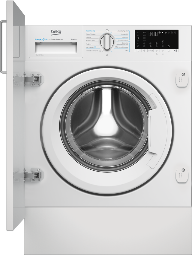 Lavadora integrable BEKO B3WBT49435WB carga frontal 9 Kg 1400 rpm 9 programas clase A blanco