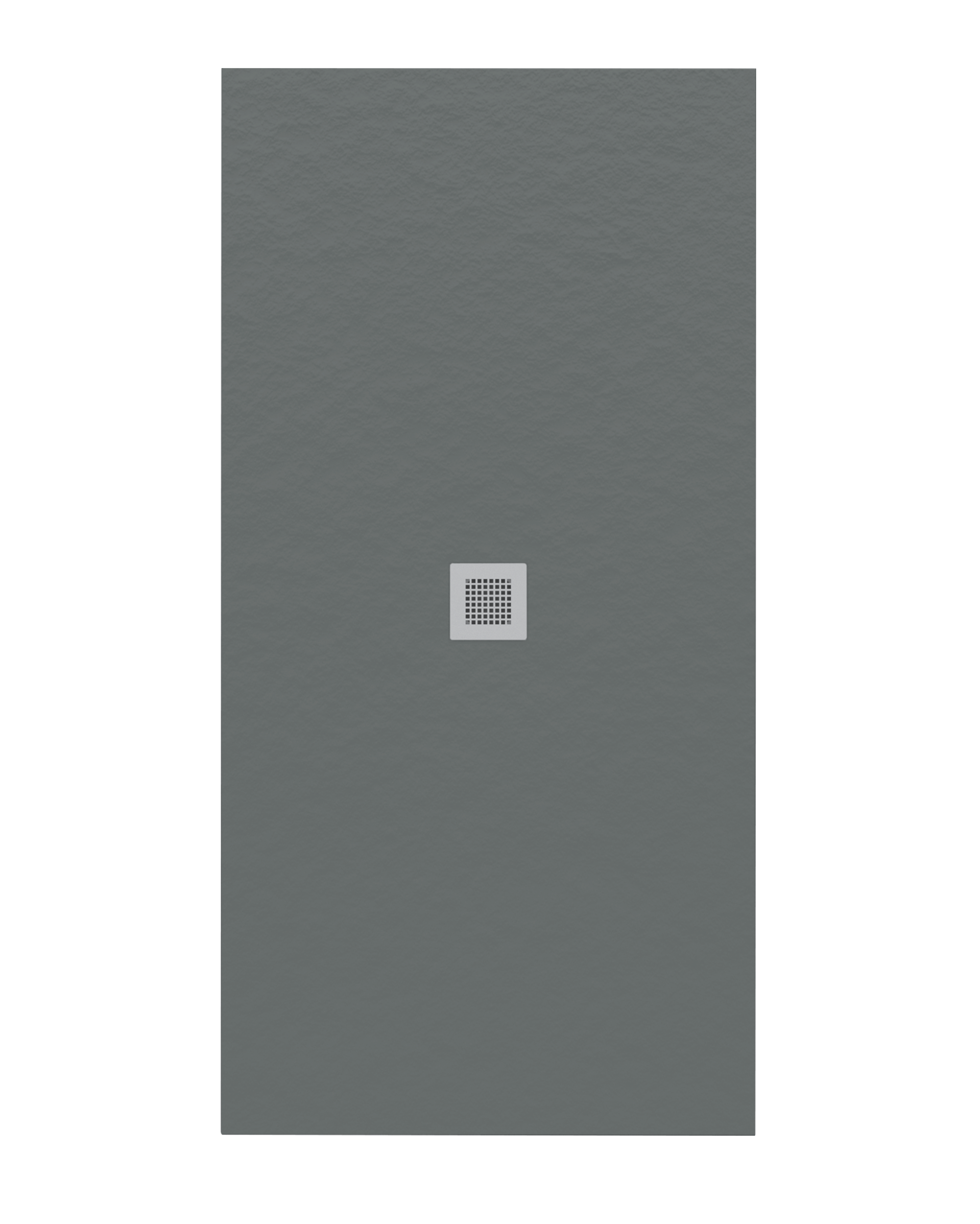 Plato de ducha greenpact central 140x80 cm gris oscuro