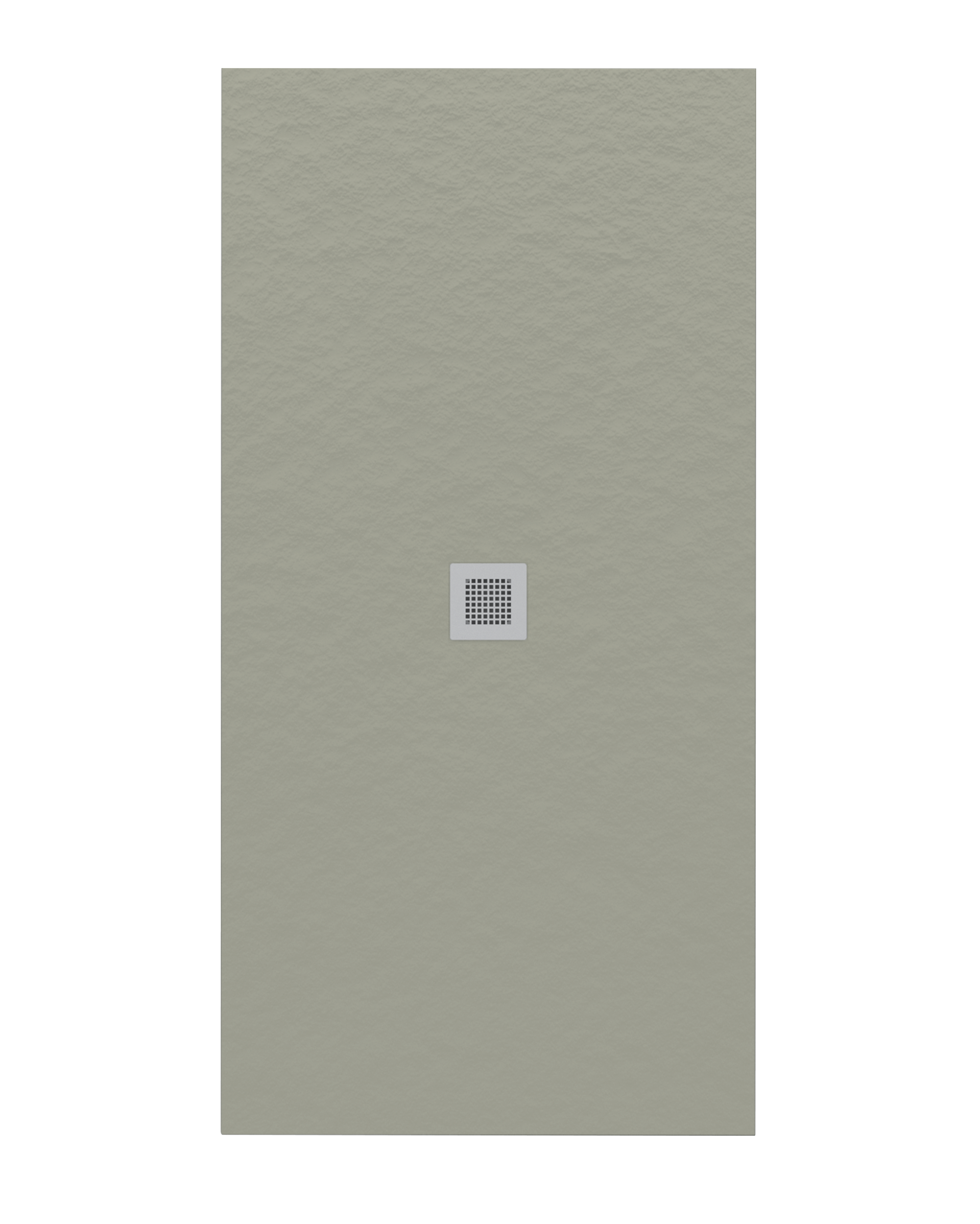 Plato de ducha greenpact central 140x80 cm gris piedra