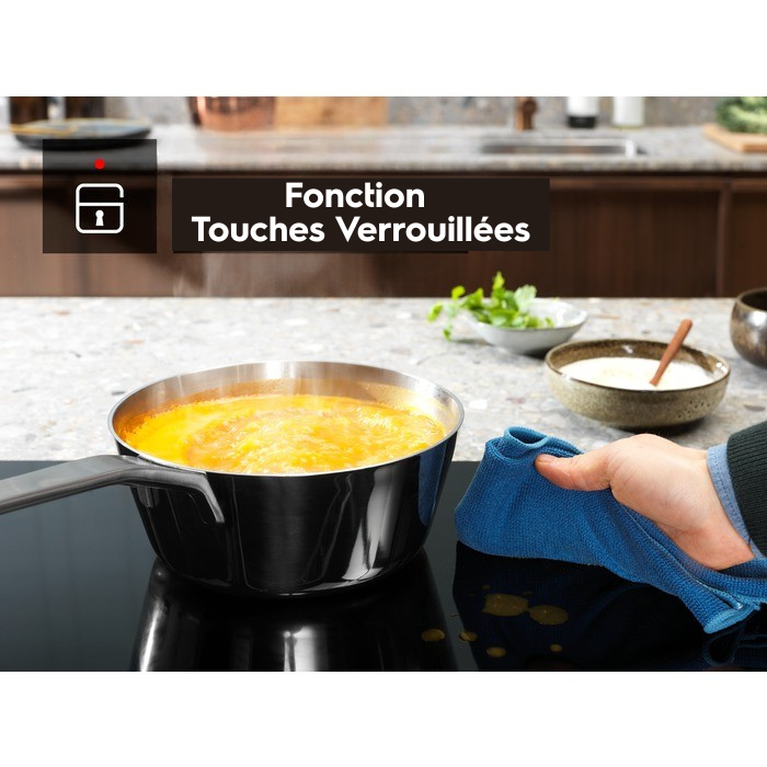 Plaque de cuisson avec verrouillage des touches