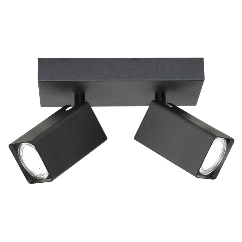 Listwa reflektorowa 2xGU10 10W czarna Elon