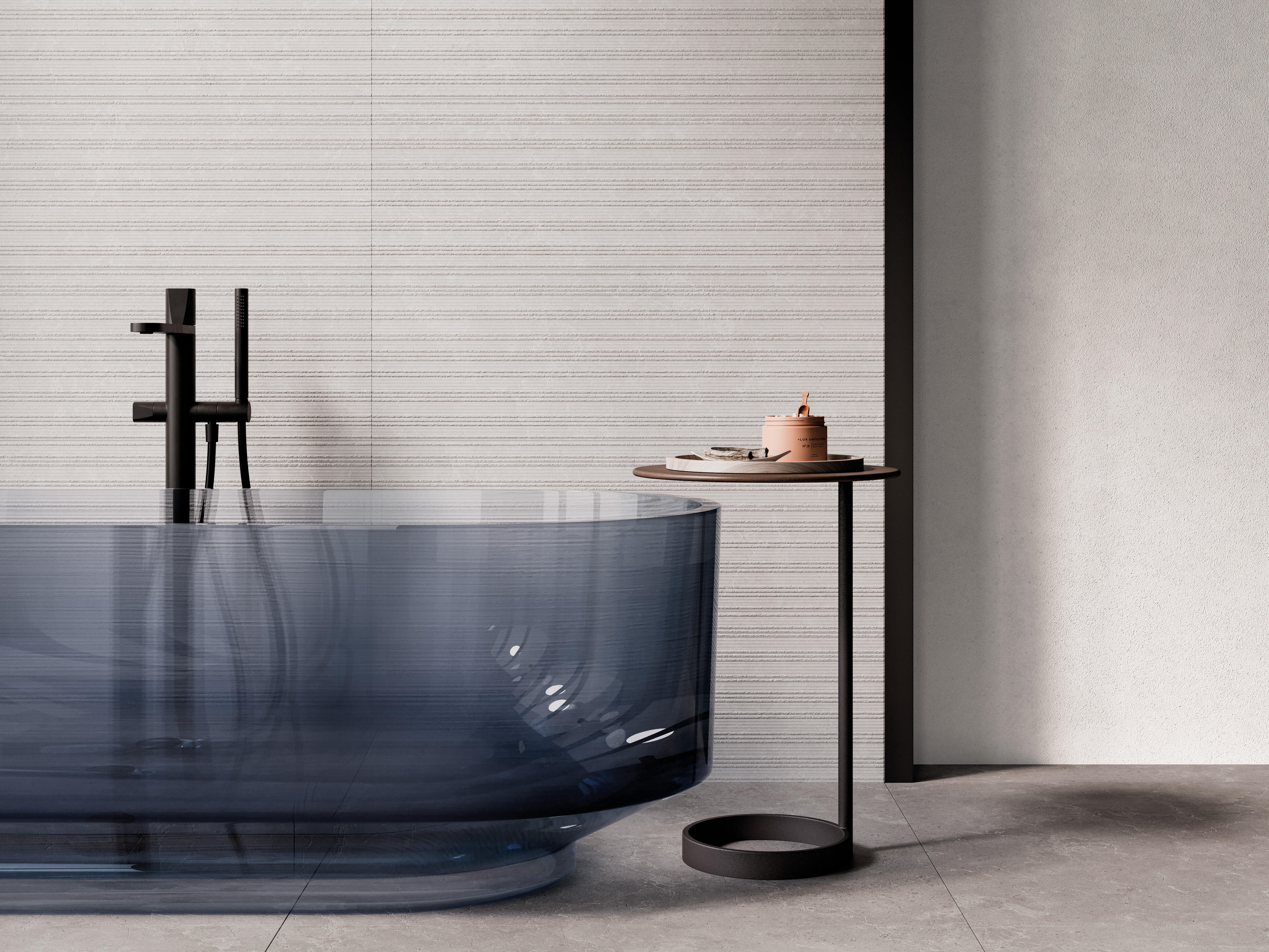 Azulejo cerámico rev hauteville white 30x90 rc efecto piedra blanco 30x90 cm azuvi ceramic