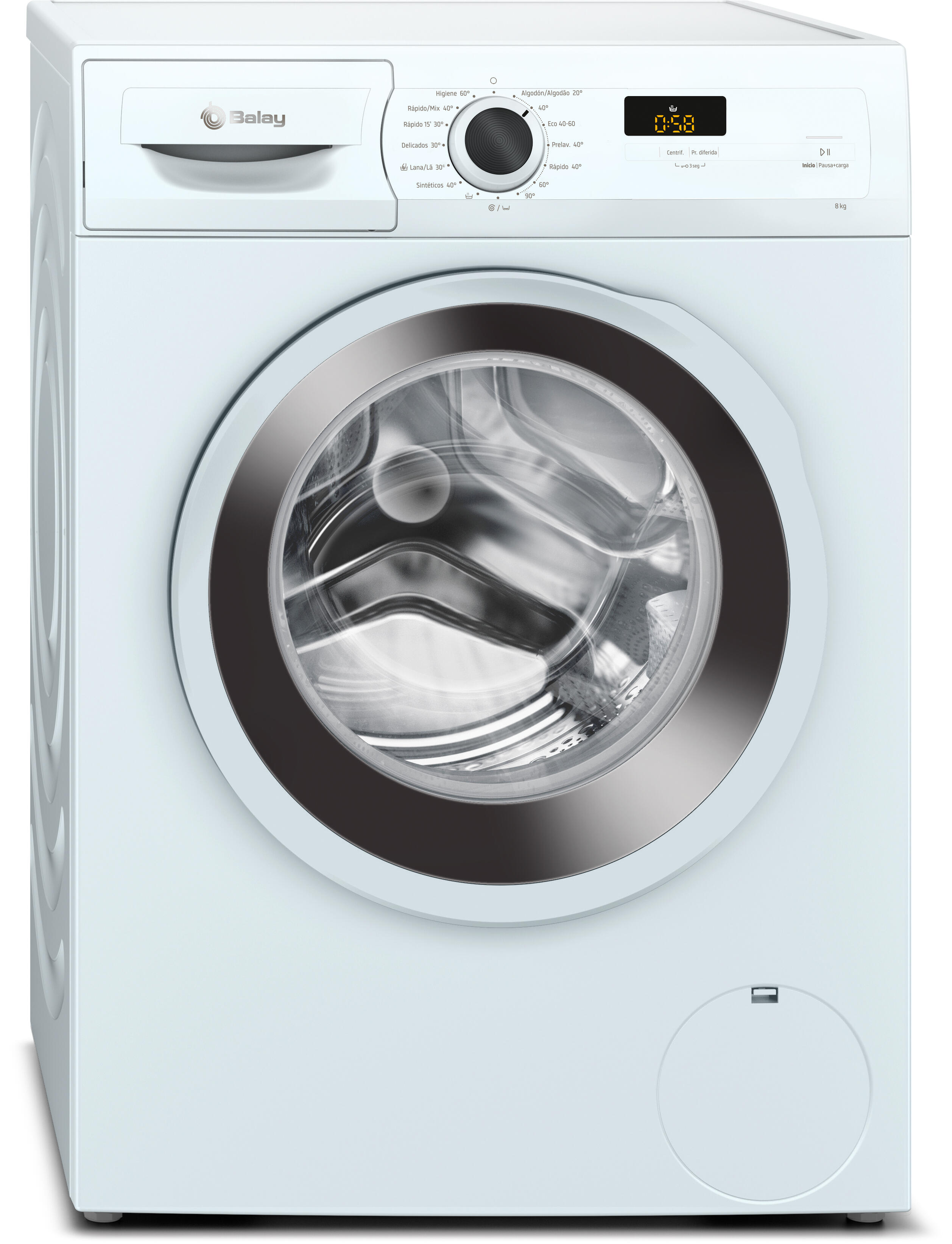 Lavadora balay 3ts283ba de 8 kg de capacidad 1200 rpm clase a