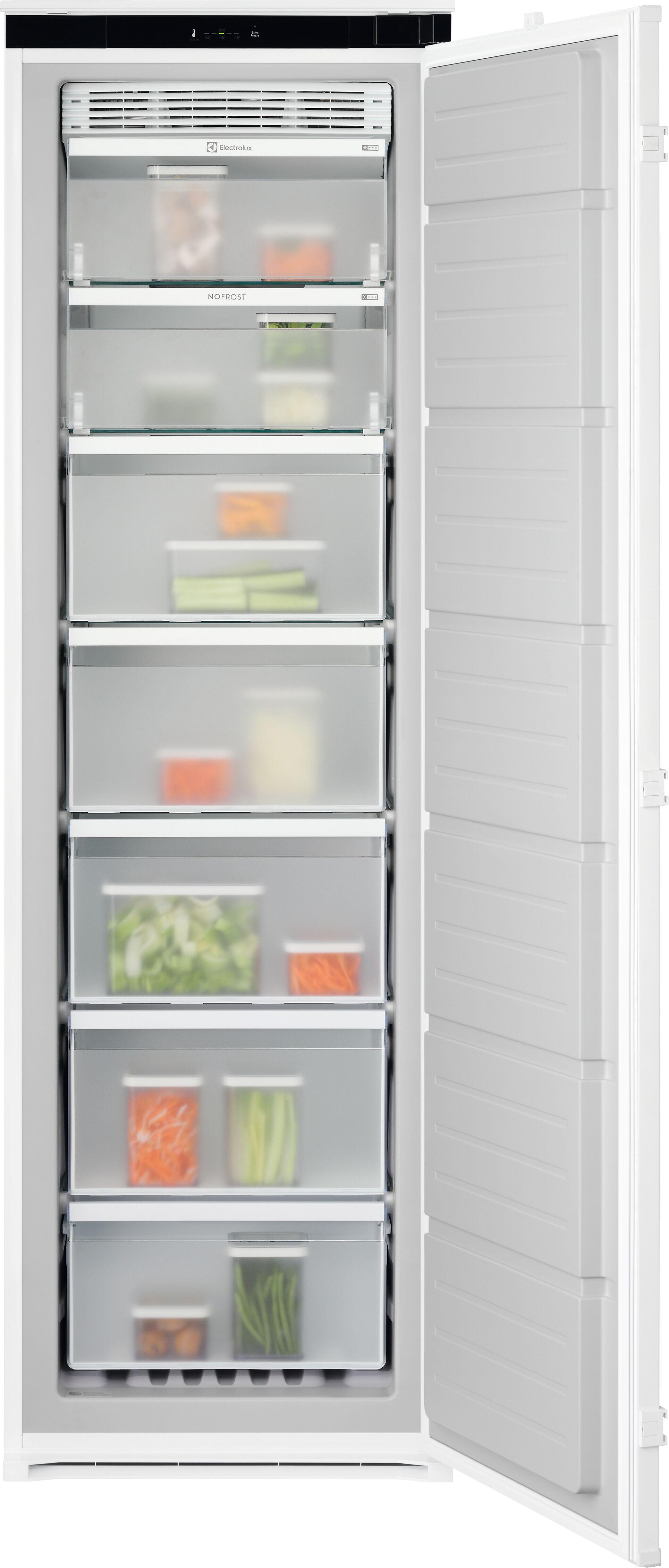 Congelador vertical ELECTROLUX TB7NA18AES 177x55cm 212L blanco clase E