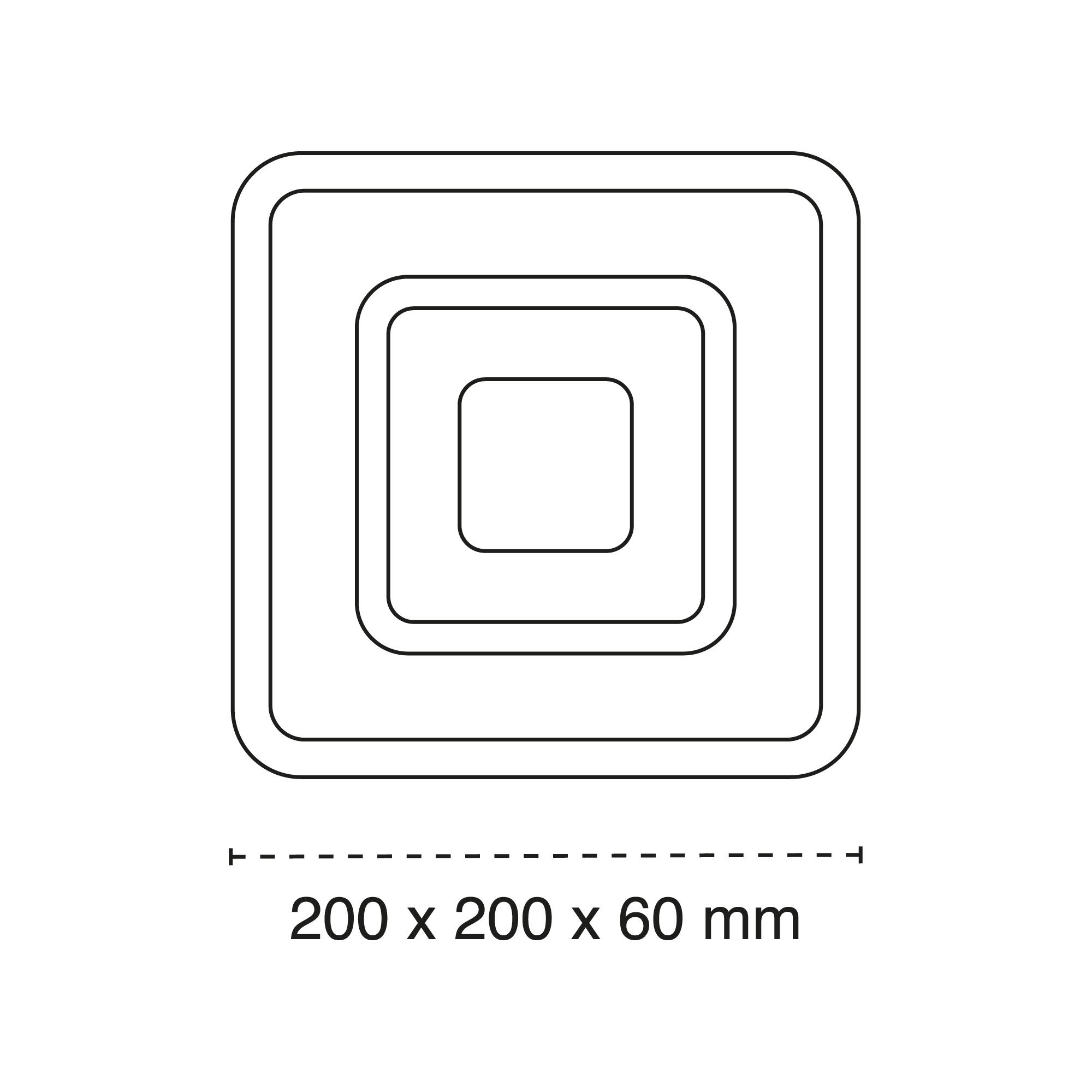 Plafón LED cuadrado blanco 2240 lm CCT 3000K-6000K ø20 cm IP20 - 2