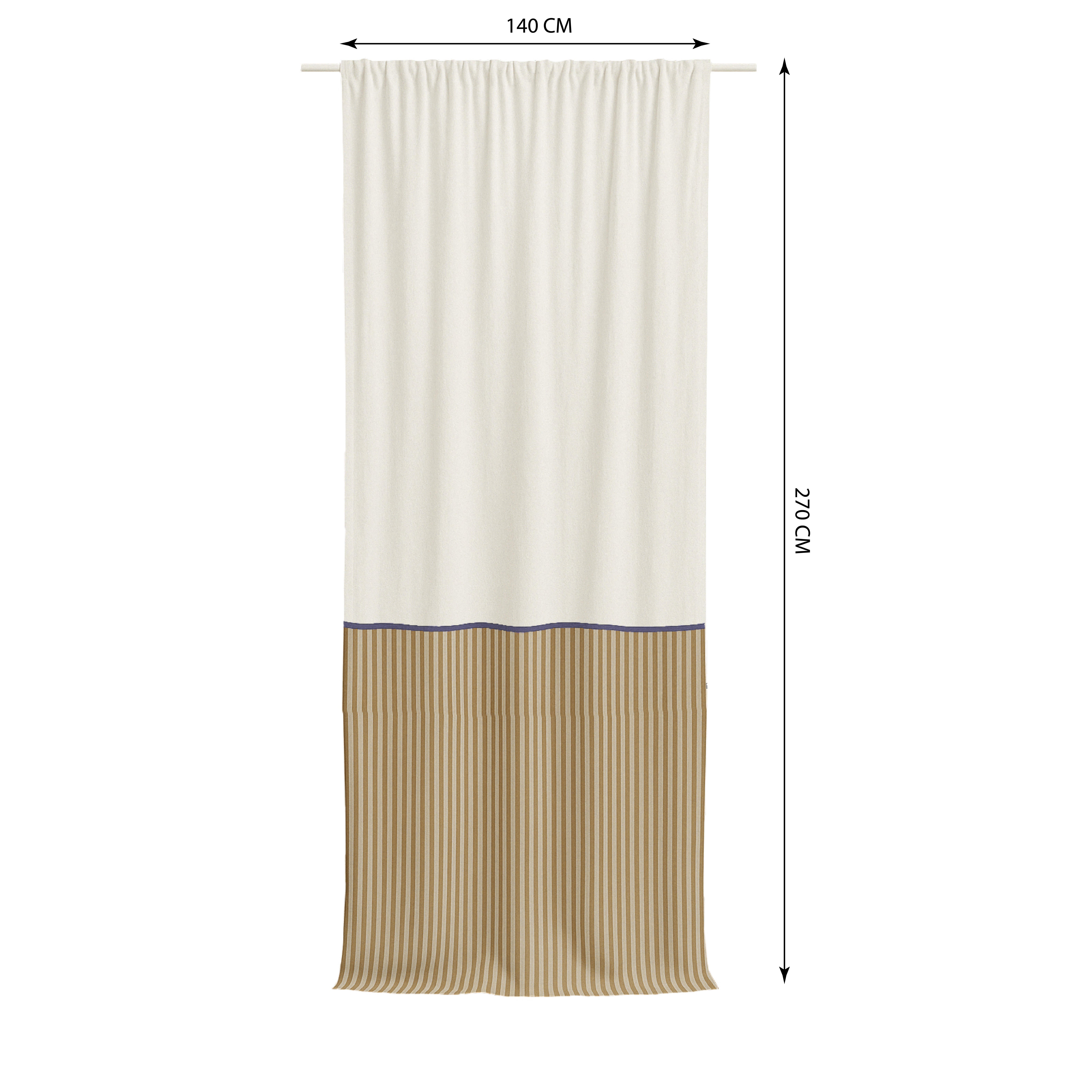 Cortinado fitas e/ou presilhas Glam 140x270cm - 4