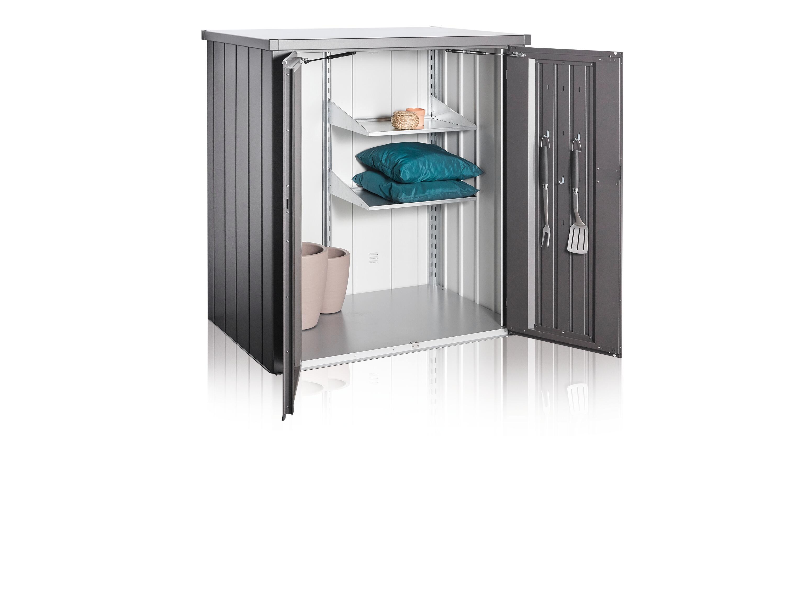 Armario de exterior de acero 132x140x87 cm