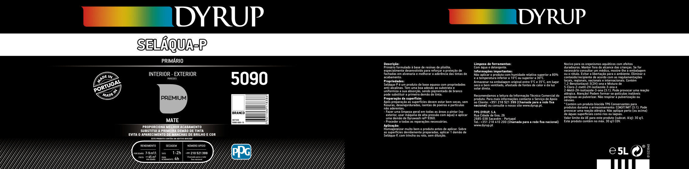 Primário para fachadas DYRUP SELÁQUA 5L - 2