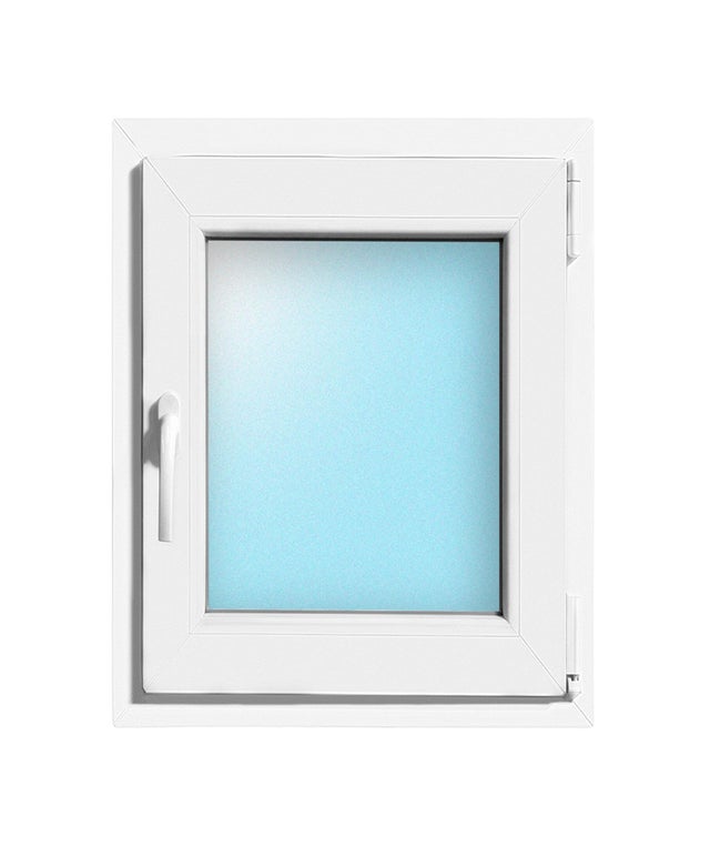 VENTANA PVC OSCILOBATIENTE BLANCA 45X60CM VIDRIO MATE