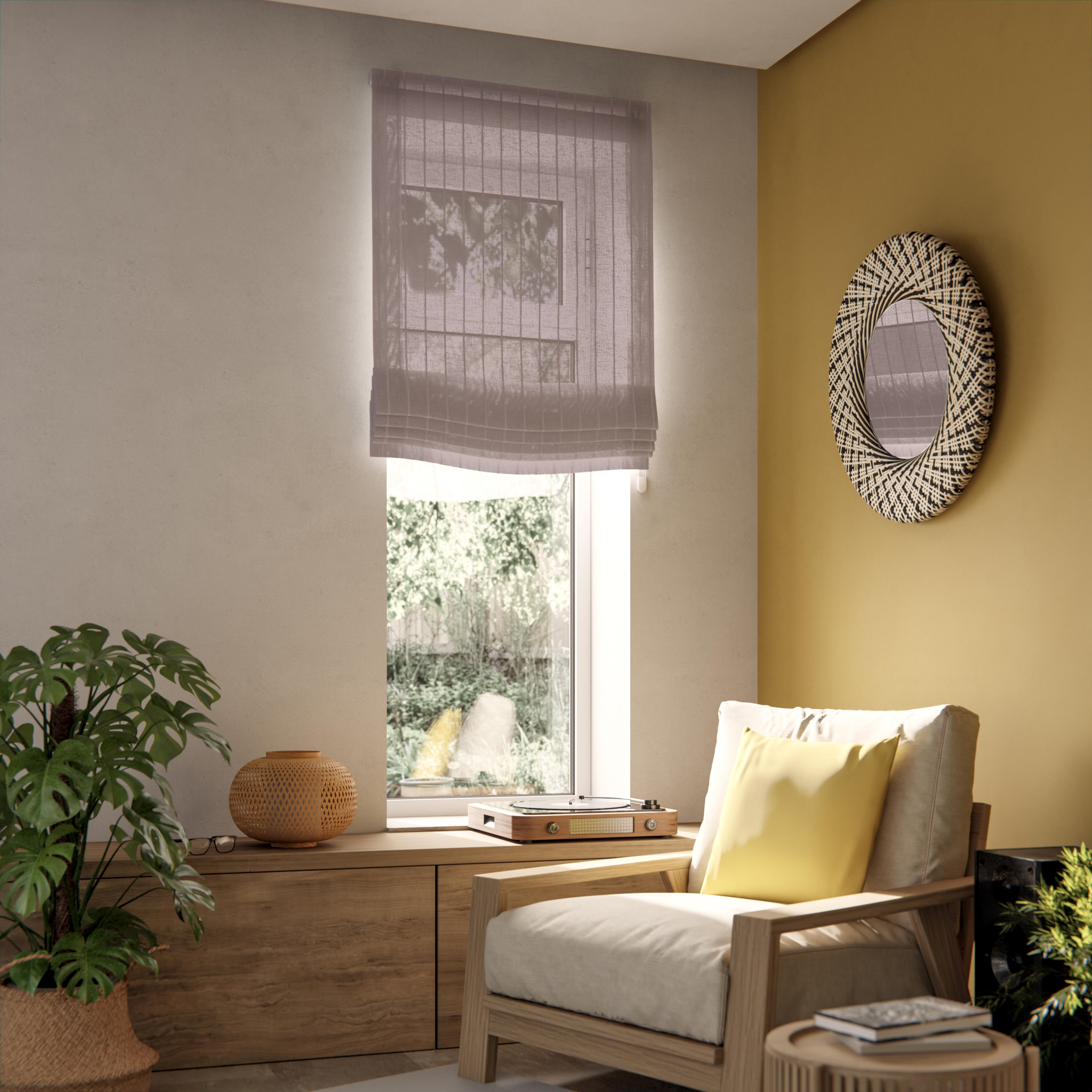Estor plegable paqueto mongomeri beige de 75x175 cm