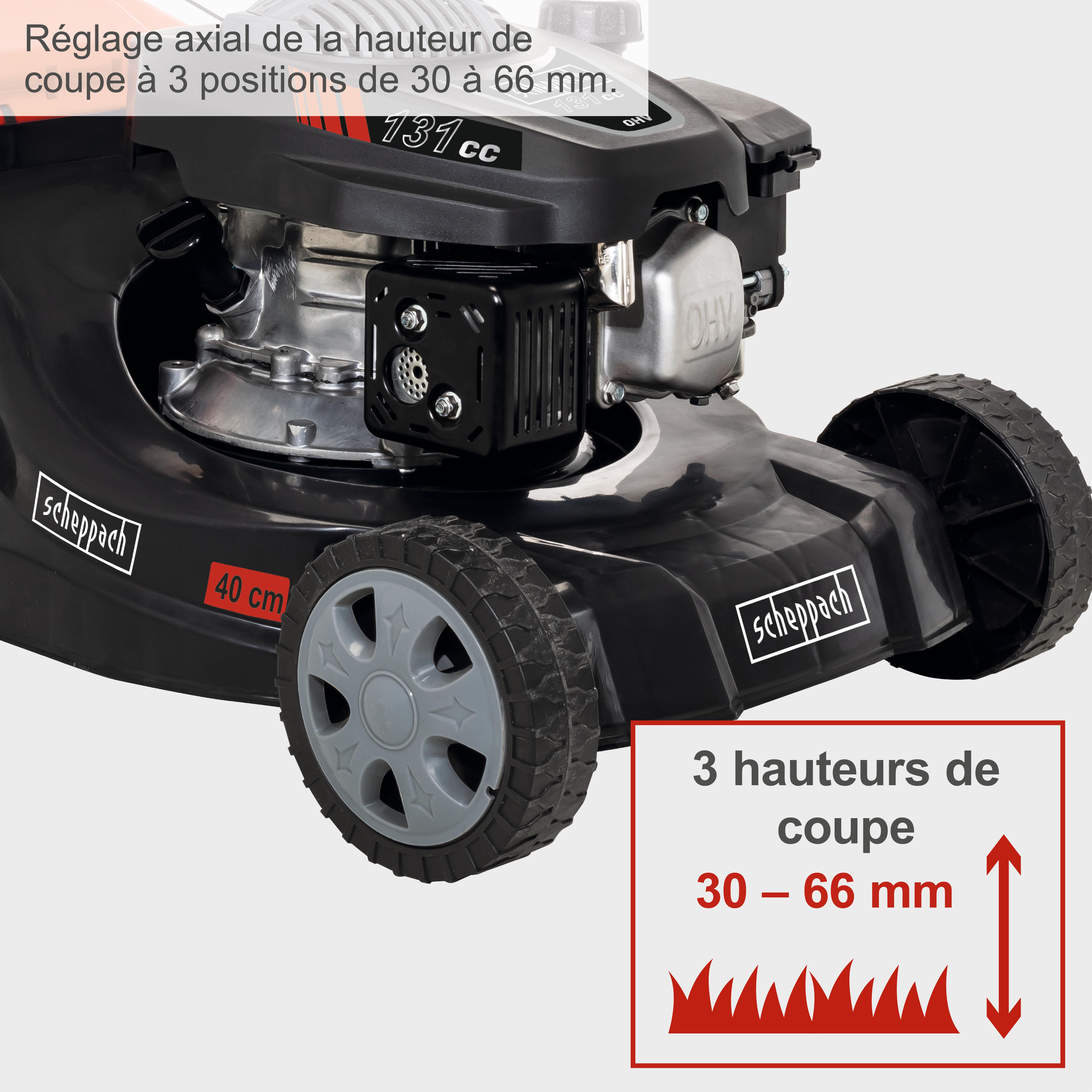 Tondeuse thermique SCHEPPACH PML40-132PDE 40CM 131CC - 7