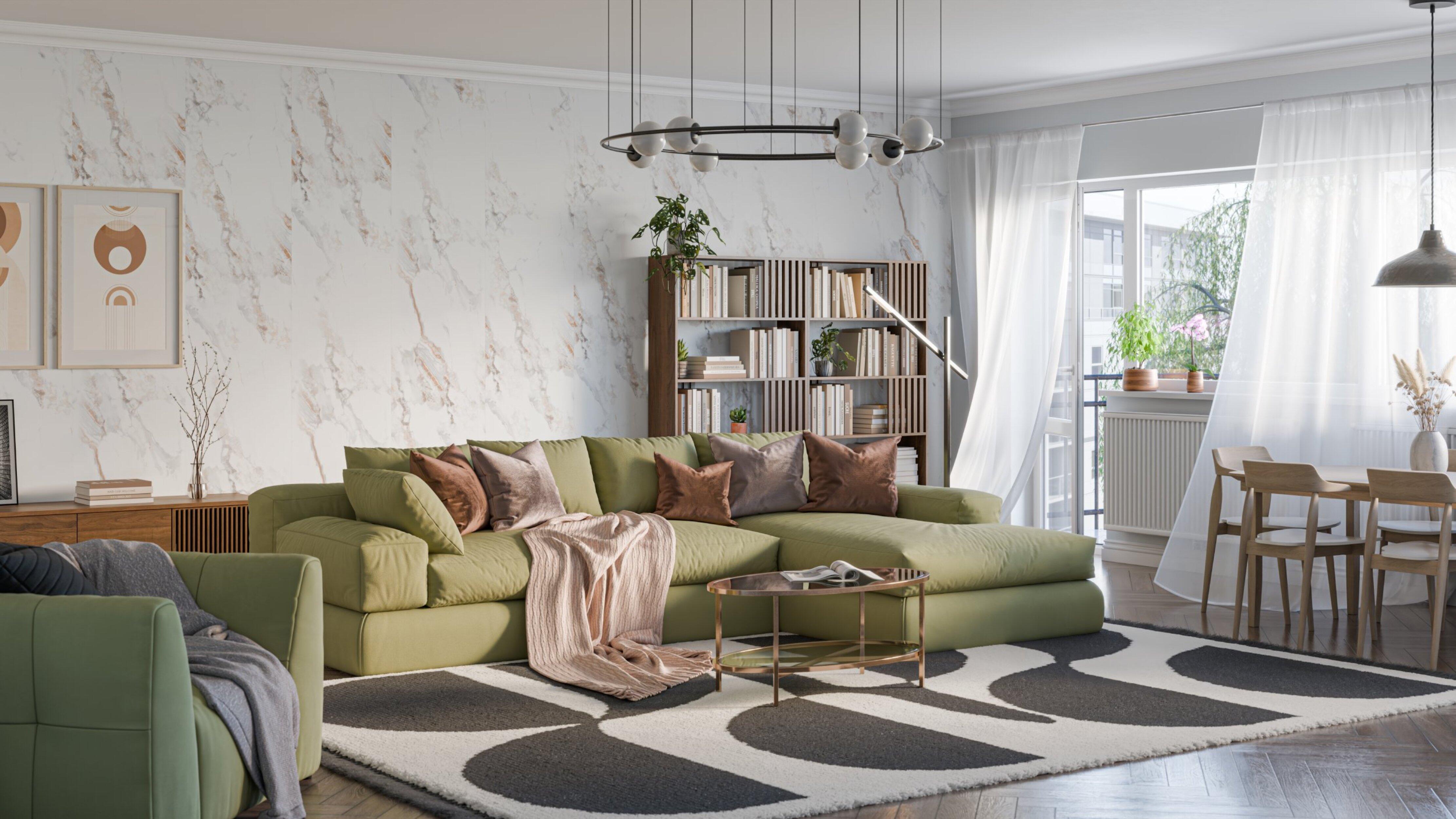 Panel dekoracyjny samoprzylepny Marmur szaro-złoty 60 x 280 cm DMS - 3