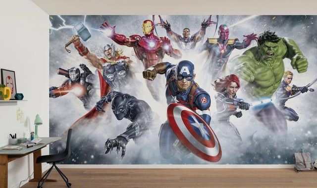 Papier peint panoramique Marvel Avengers Strike l.450 x H.250 cm