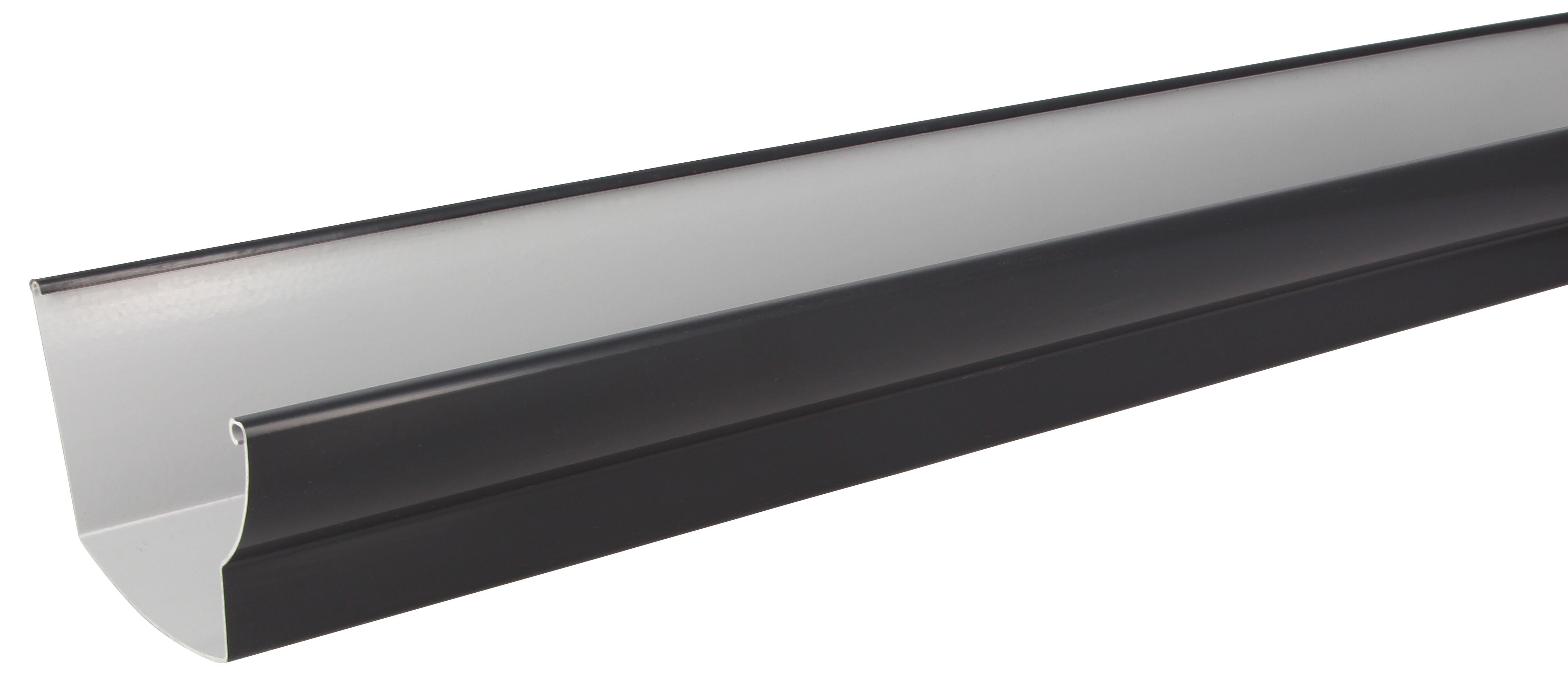 Perfil de canalón de pvc ovation 4 metros antracita | Leroy Merlin