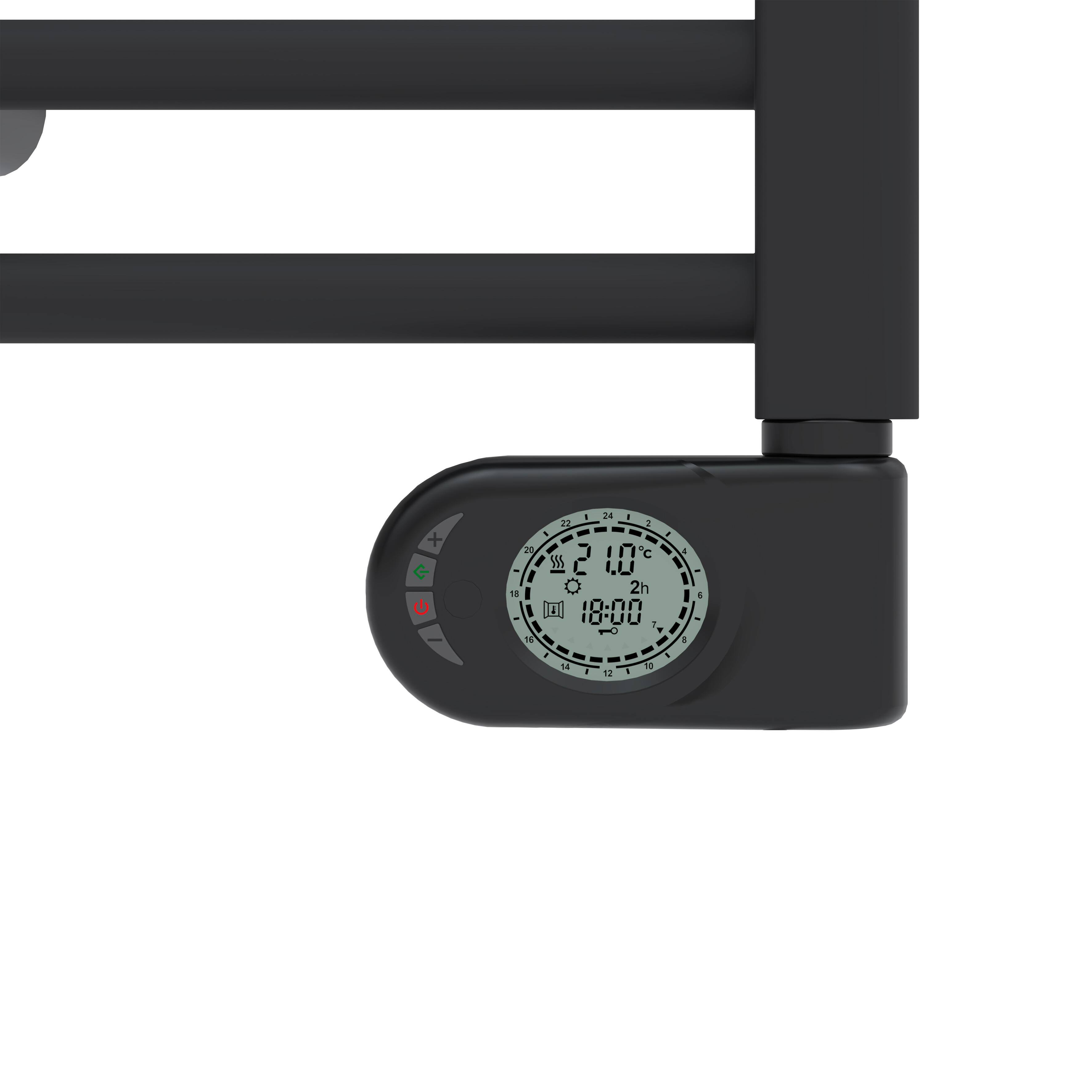 TOALLERO ELÉCTRICO PROGRAMABLE 400W NEGRO MATE - 2