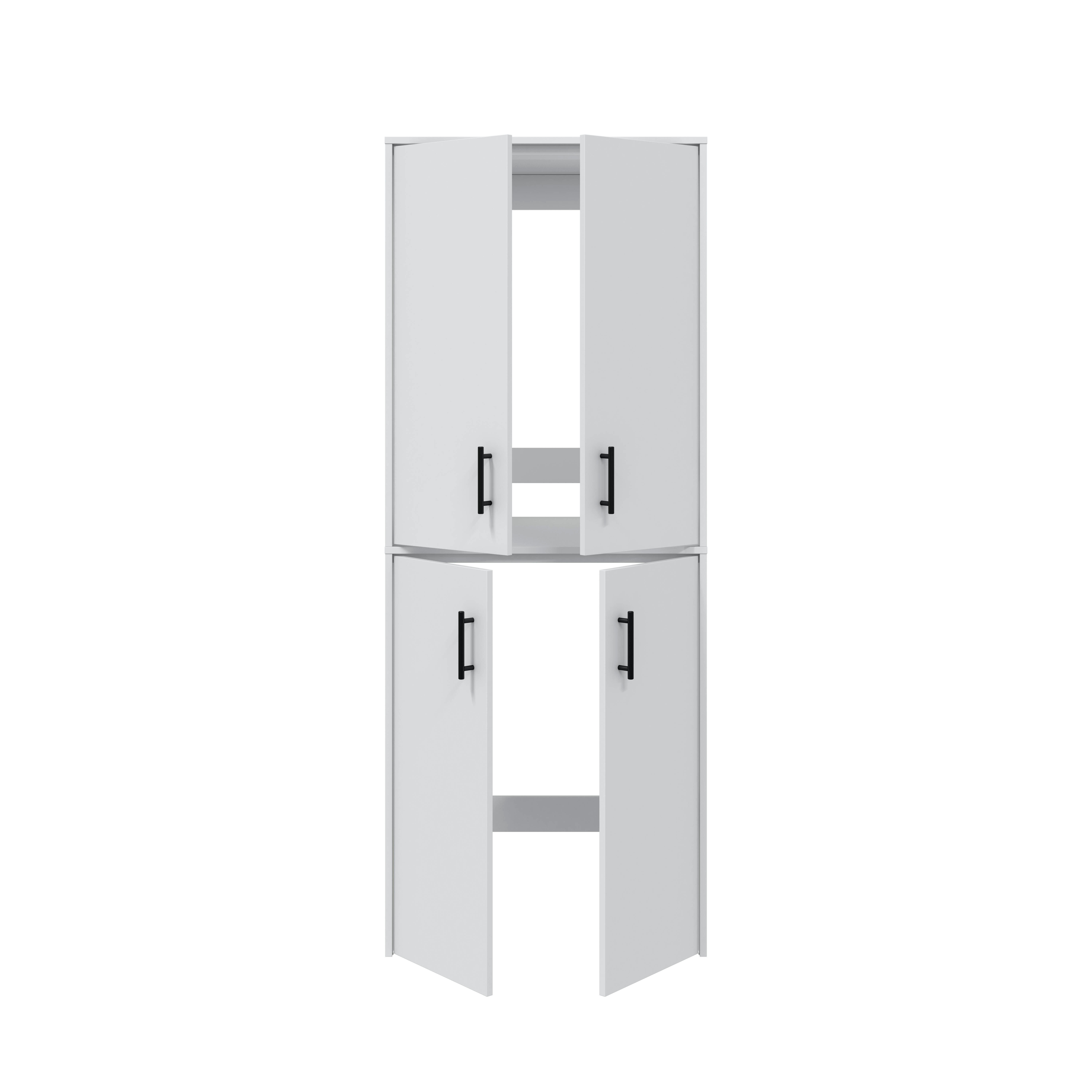 Armario para lavadora 88x69x67 blanco artik - 8