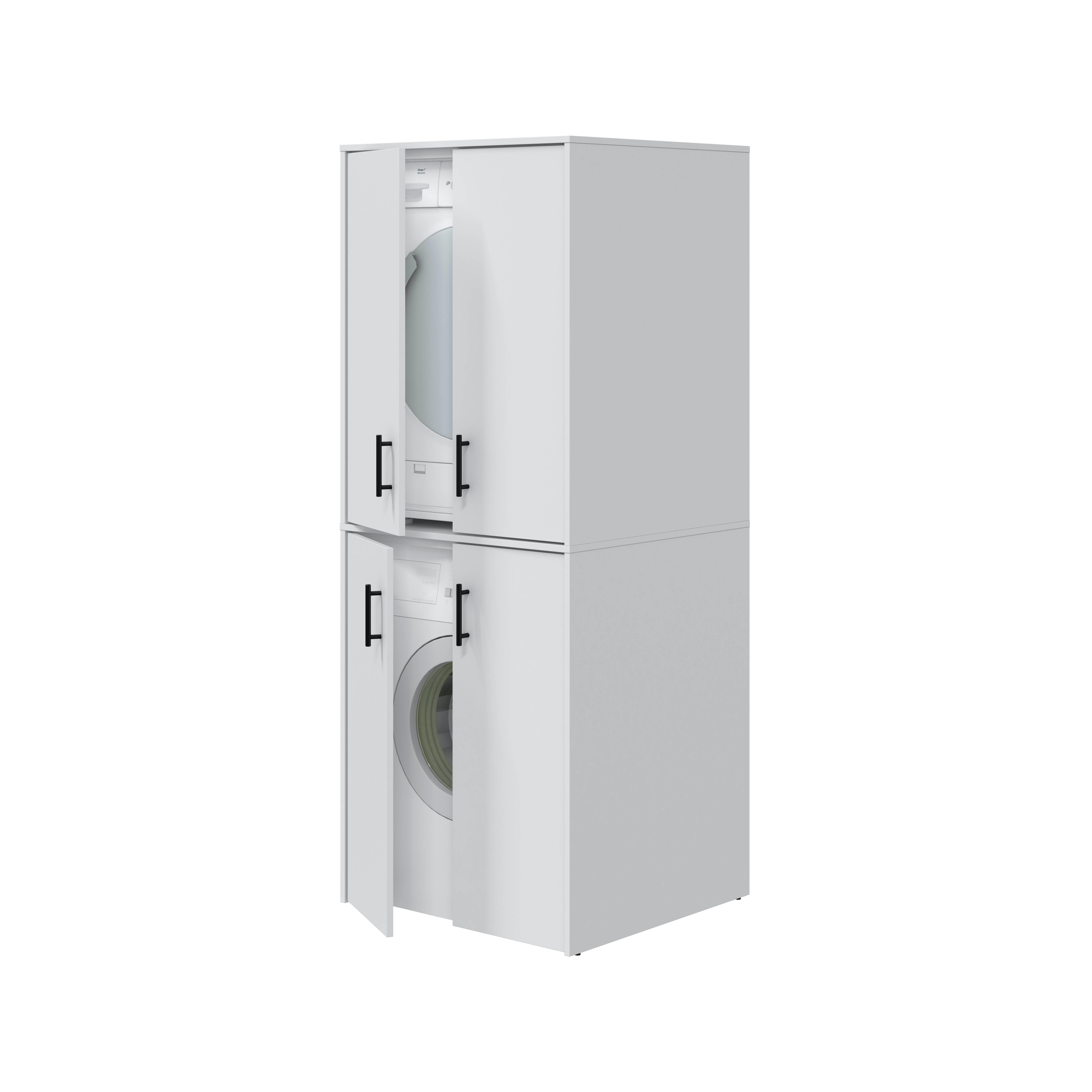 Armario para lavadora 88x69x67 blanco artik - 7