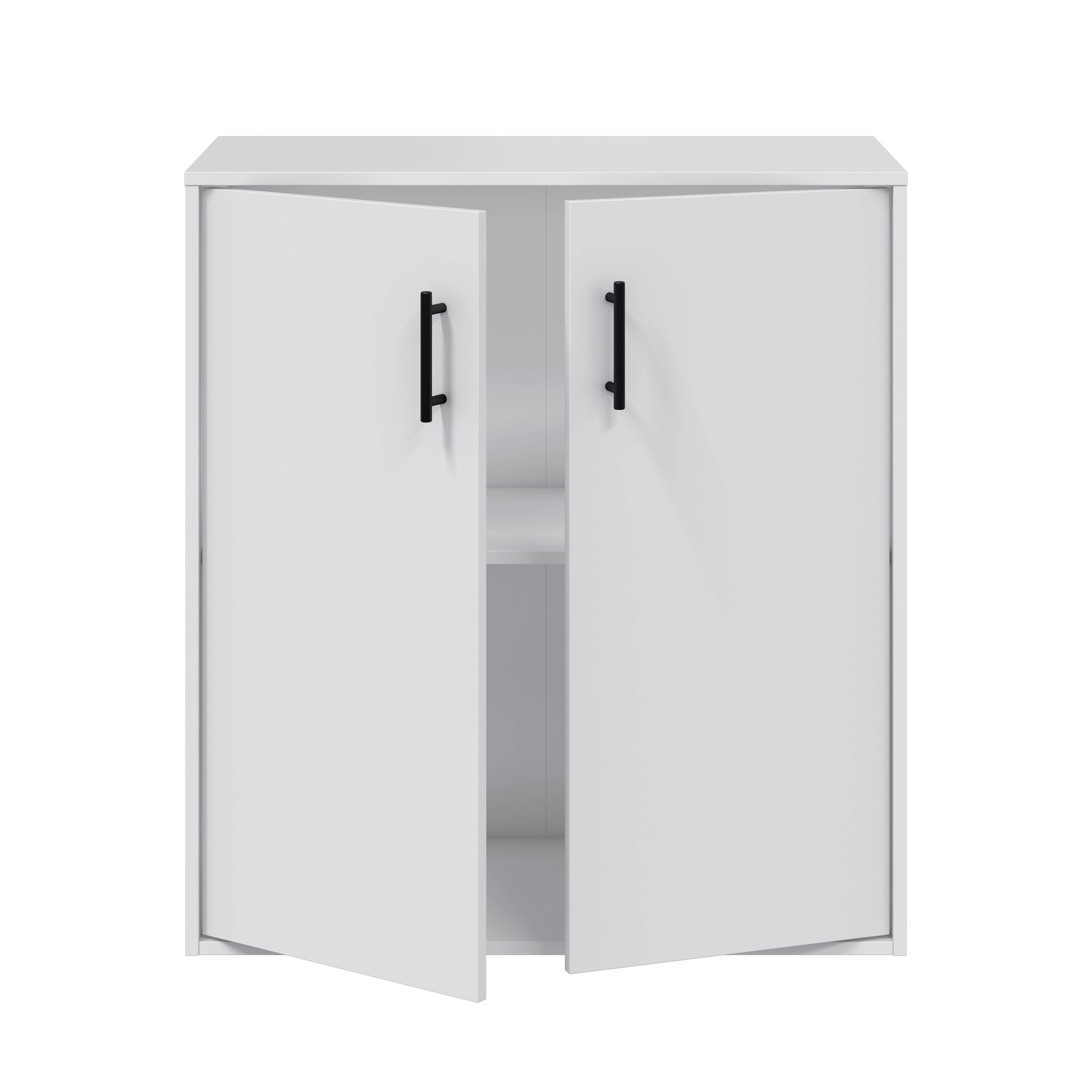 Armario bajo 87X80X40 blanco artik - 4