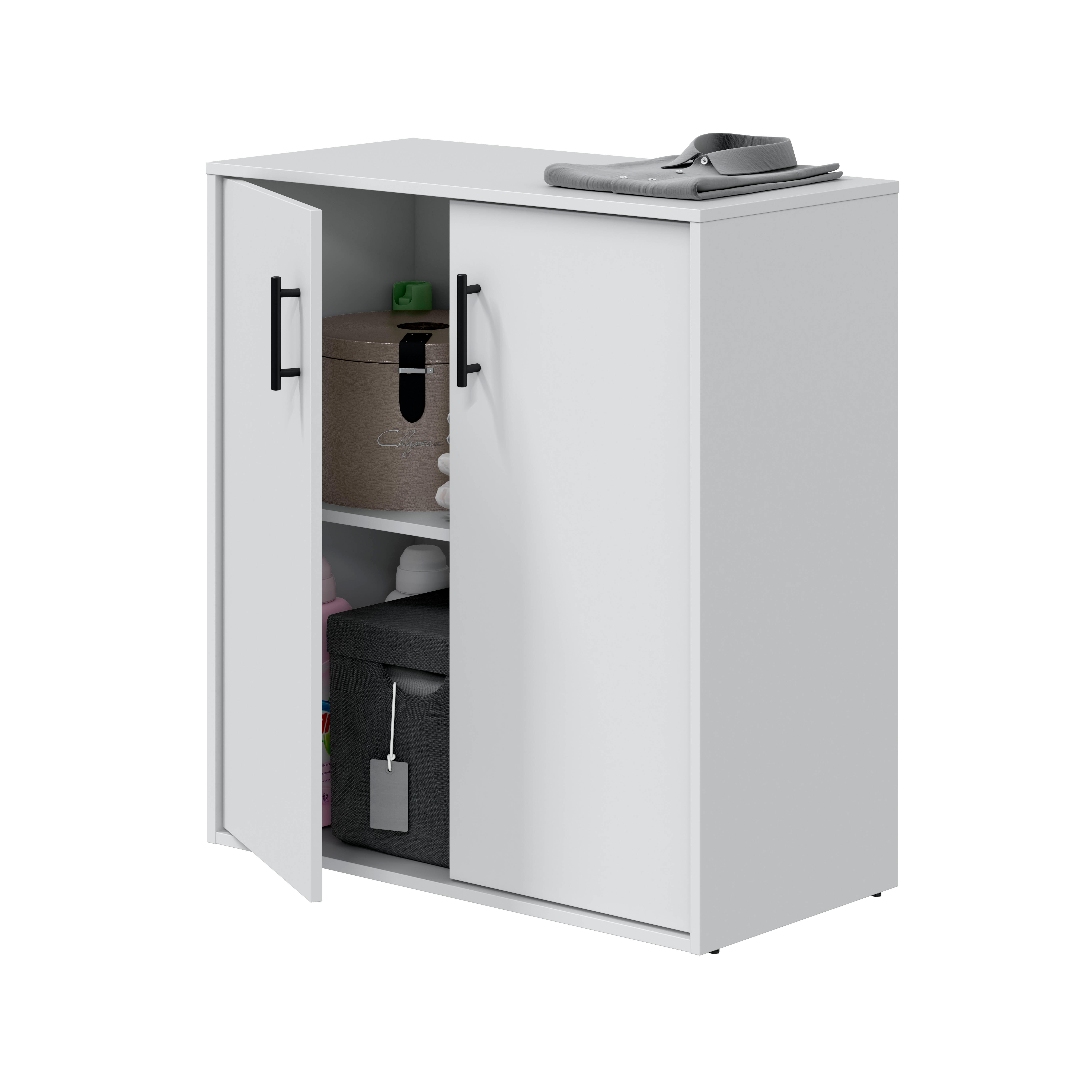 Armario bajo 87X80X40 blanco artik - 3