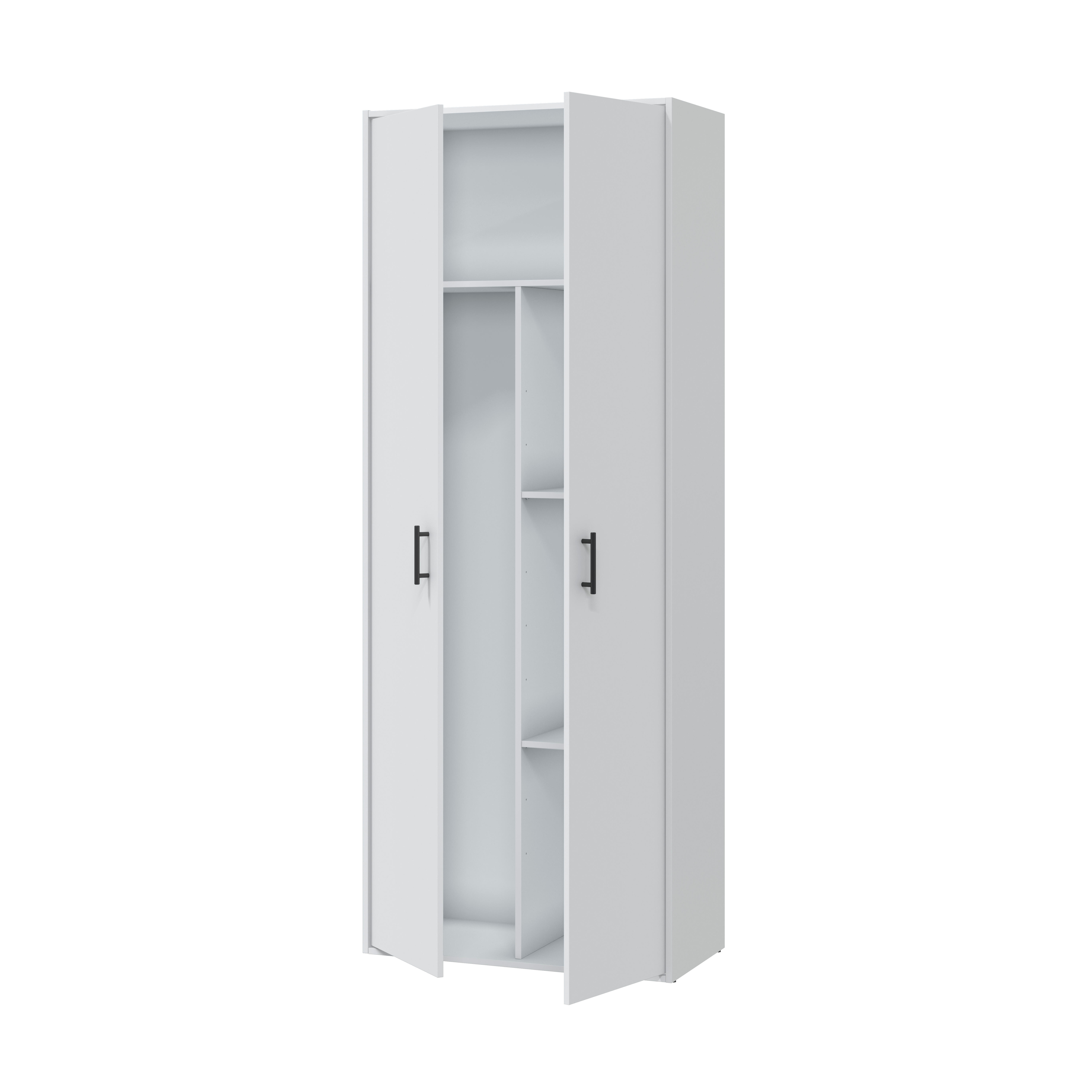 Armario multiusos 206X80X40 blanco artik - 4