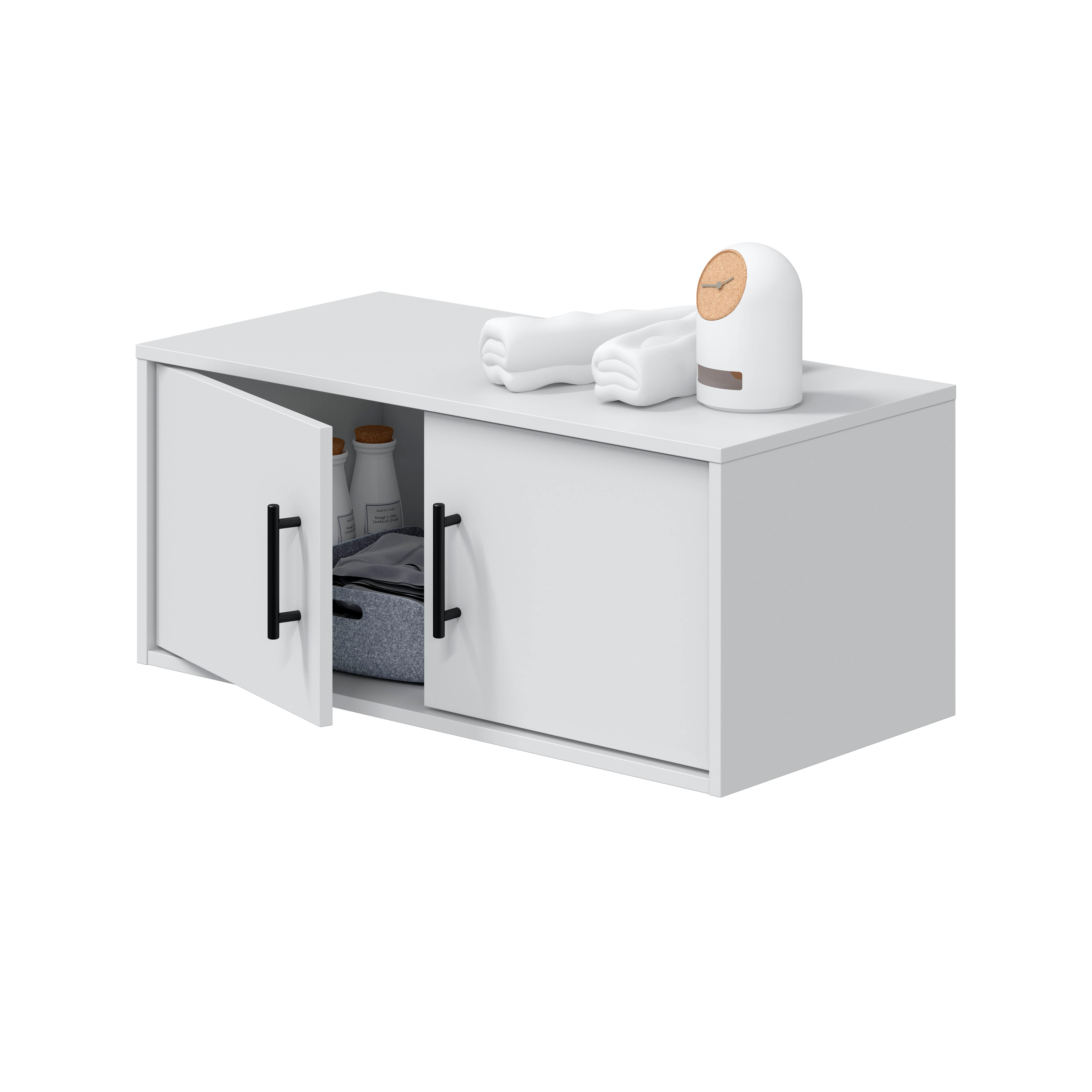 Armario multiusos 35X80X40 blanco artik - 4