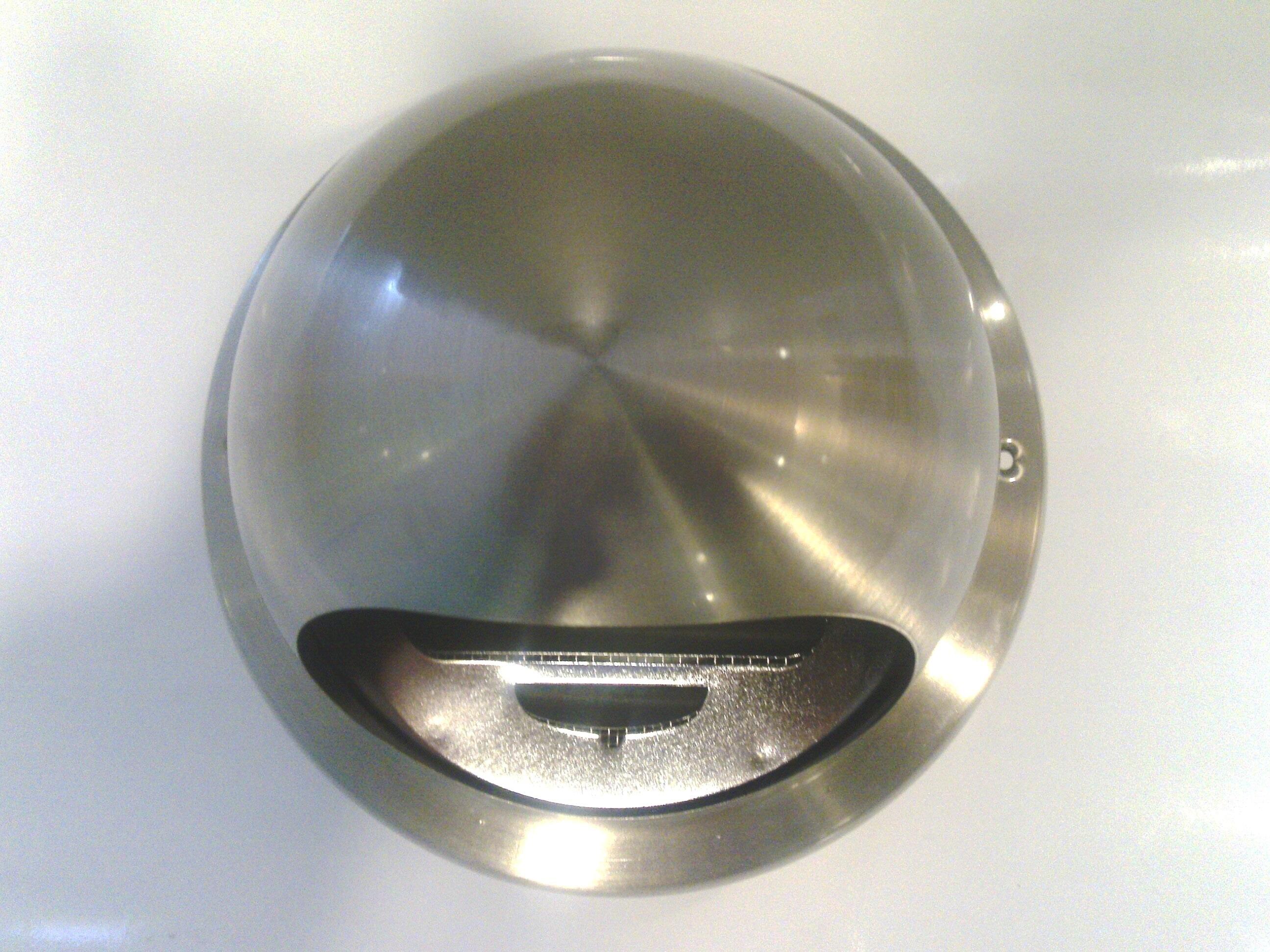 Grelha de ventilação inox com mosqueteira 12 cm - 4
