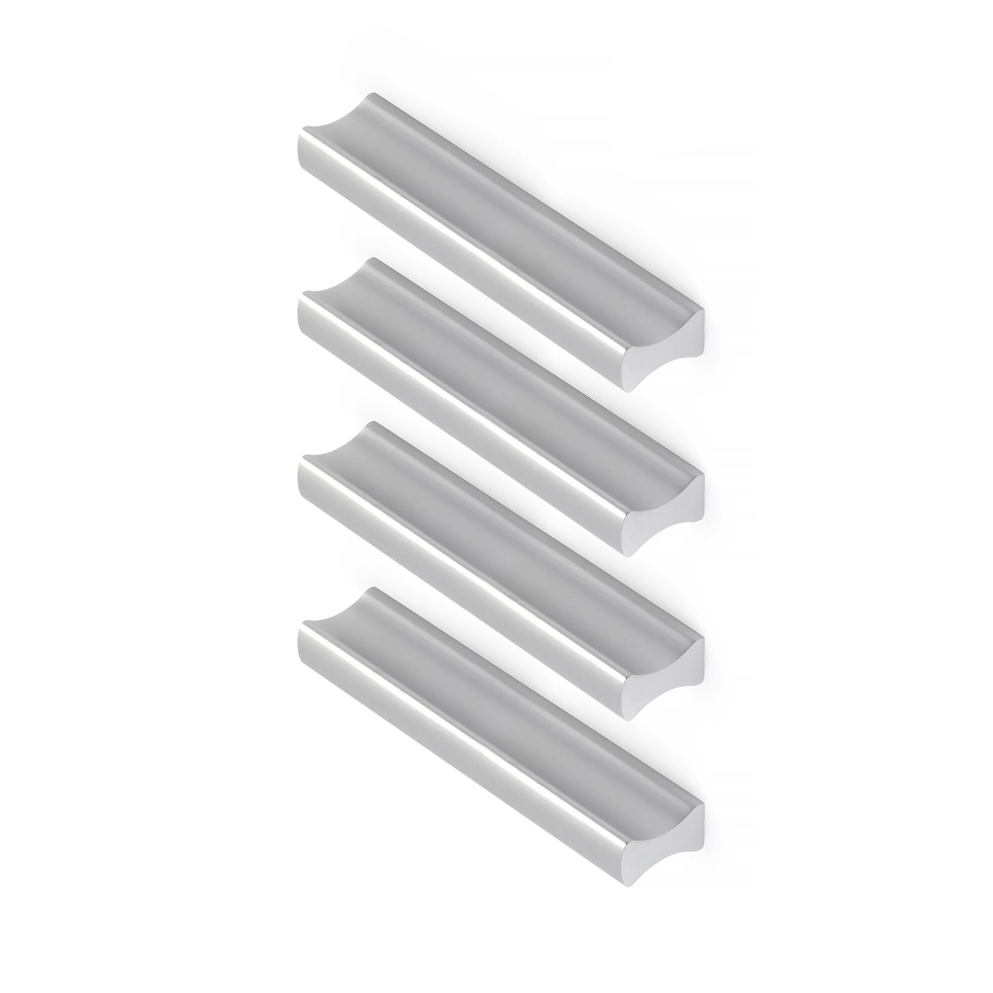 Maniglia per mobili REI ALLUMINIO in alluminio grigio anodizzato opaco interasse 64 mm, 4 pezzi - 3