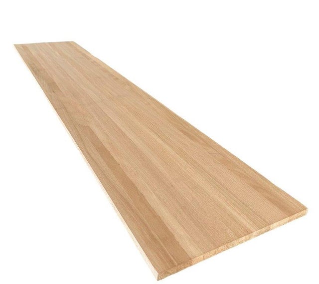Tavola lamellare in legno di okumé, 1° scelta L 30 x 100 cm x Sp 15 mm