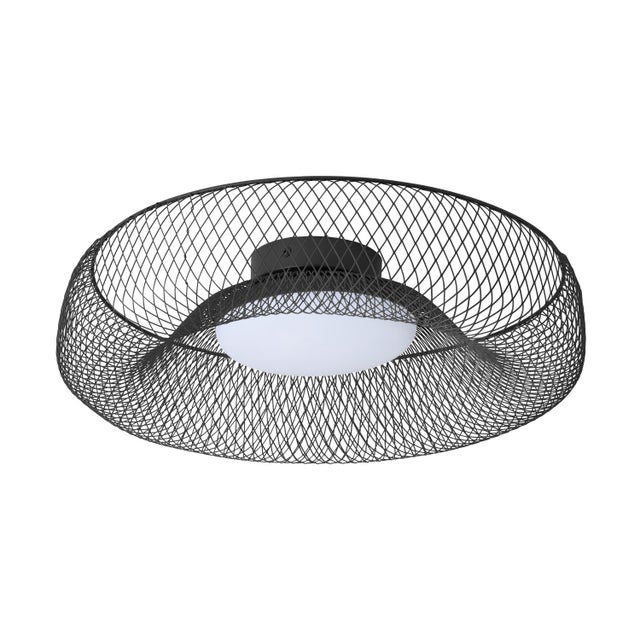 Plafonnier LED, acier noir, Decor Mesh, D.30 cm OSRAM