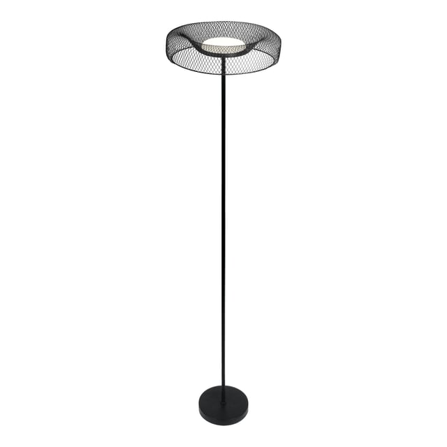 Lampadaire LED Mesh, acier, noir, H.161 cm