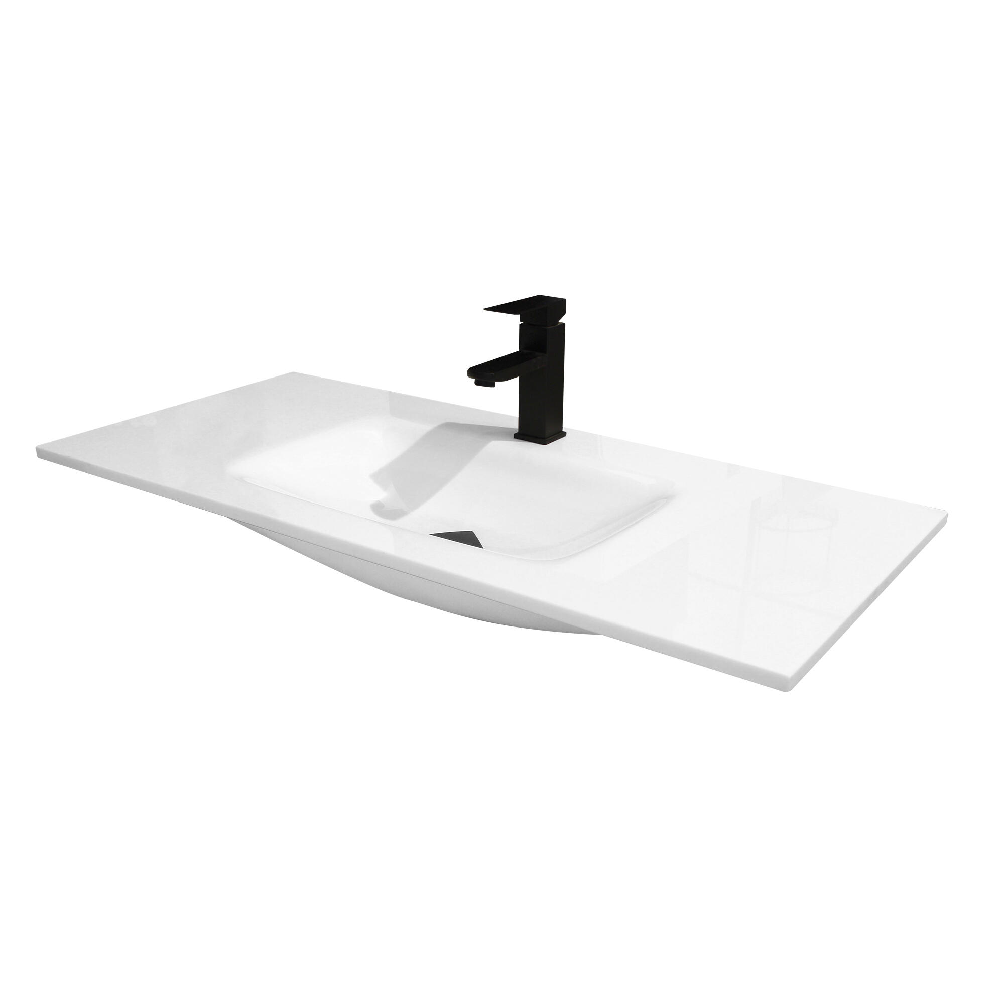 Lavabo encastrado 121x15x46 cm