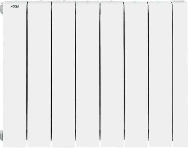 Radiateur électrique connecté à inertie fluide 1500 W Alcantara 3 blanc