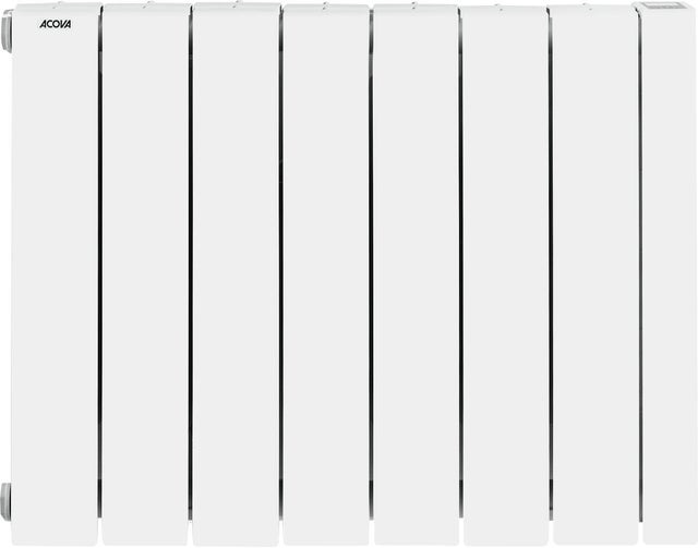 Radiateur électrique connecté à inertie fluide 1500 W Alcantara 3 blanc